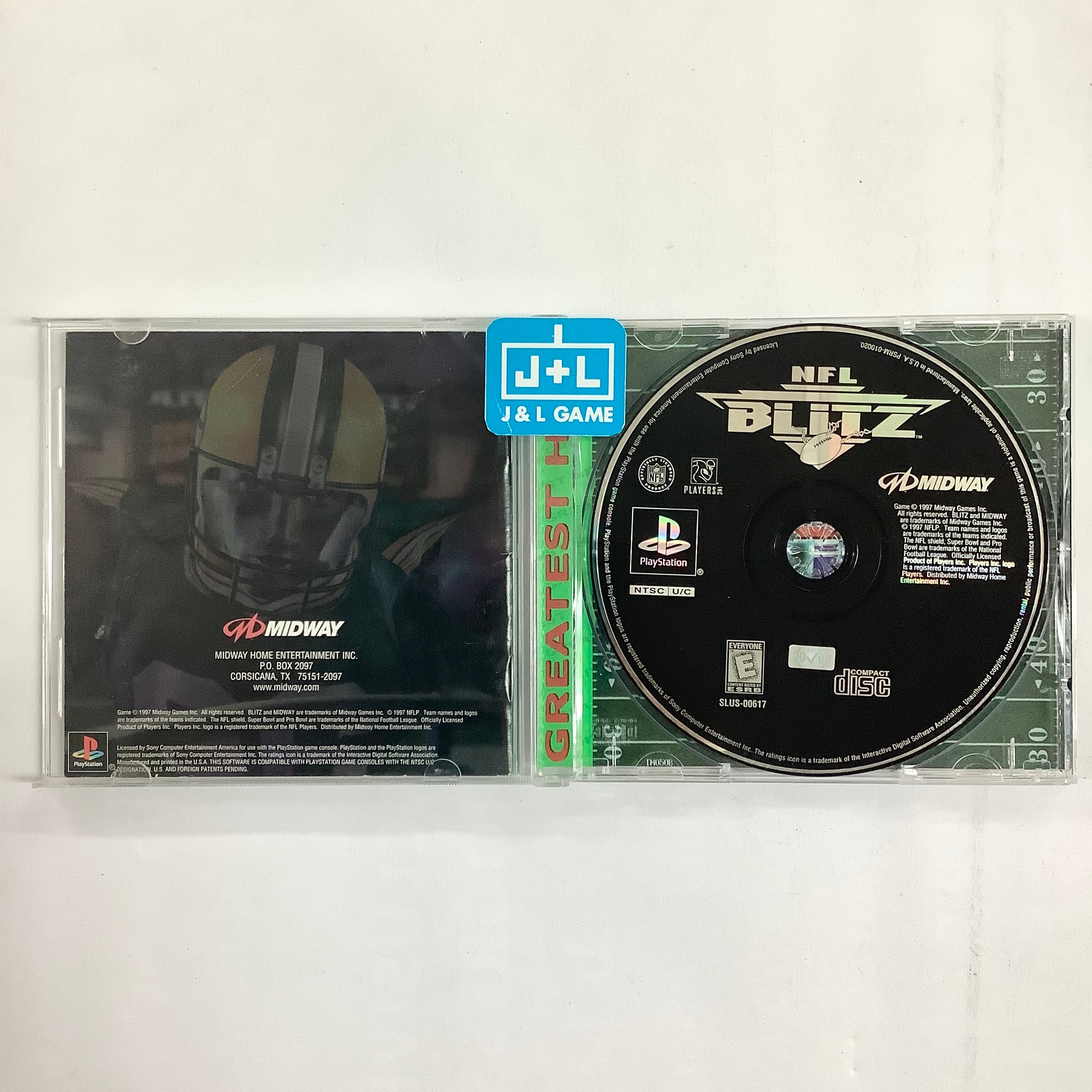 NFL Blitz (Greatest Hits) - PlayStation 1 [Pre-Owned] Video Games Midway   