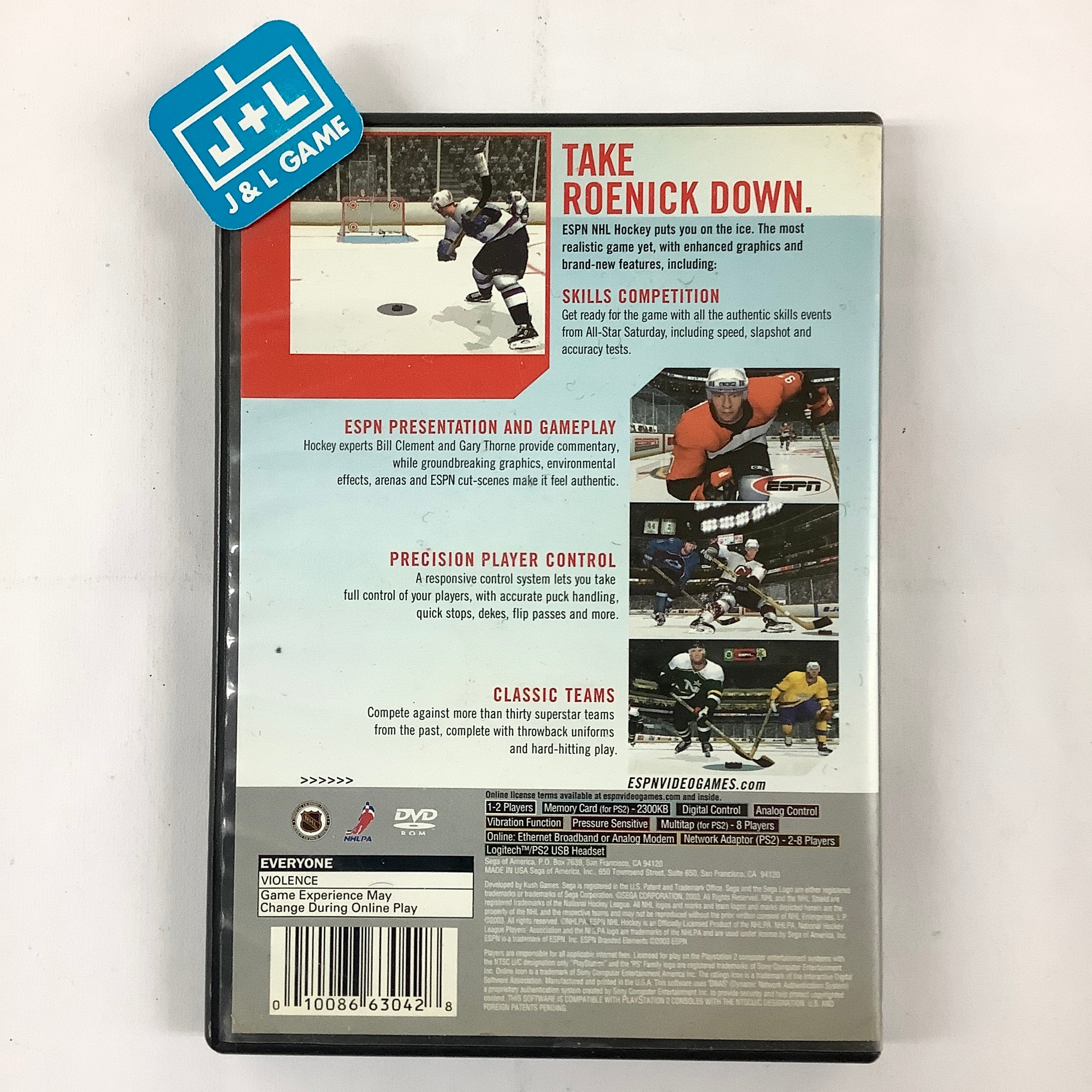 ESPN NHL Hockey - (PS2) PlayStation 2 [Pre-Owned] Video Games EA Sports   
