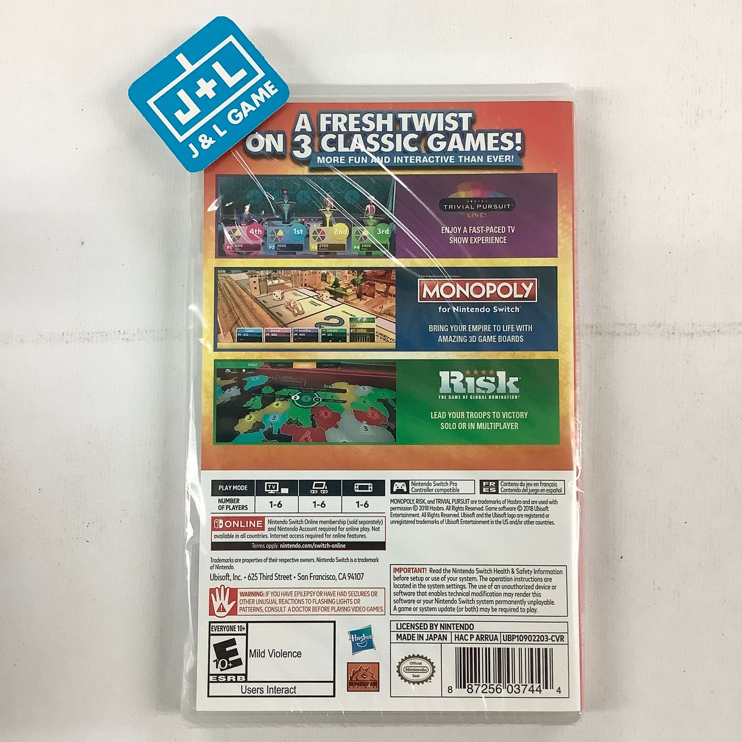 Hasbro Game Night for Nintendo Switch - (NSW) Nintendo Switch Video Games Ubisoft   