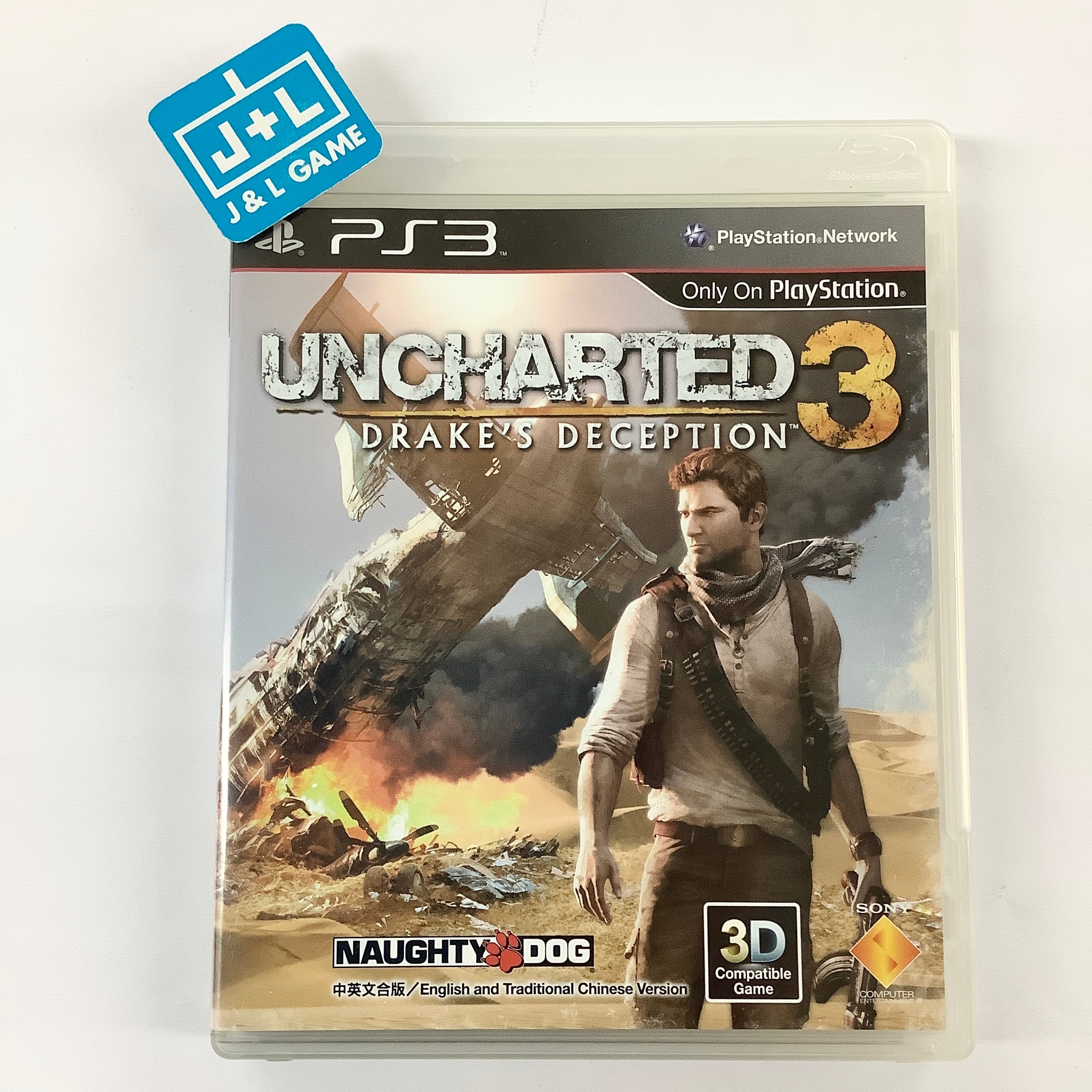 Uncharted 3: Drake's Deception - (PS3) PlayStation 3 [Pre-Owned] (Asia Import) Video Games Sony   