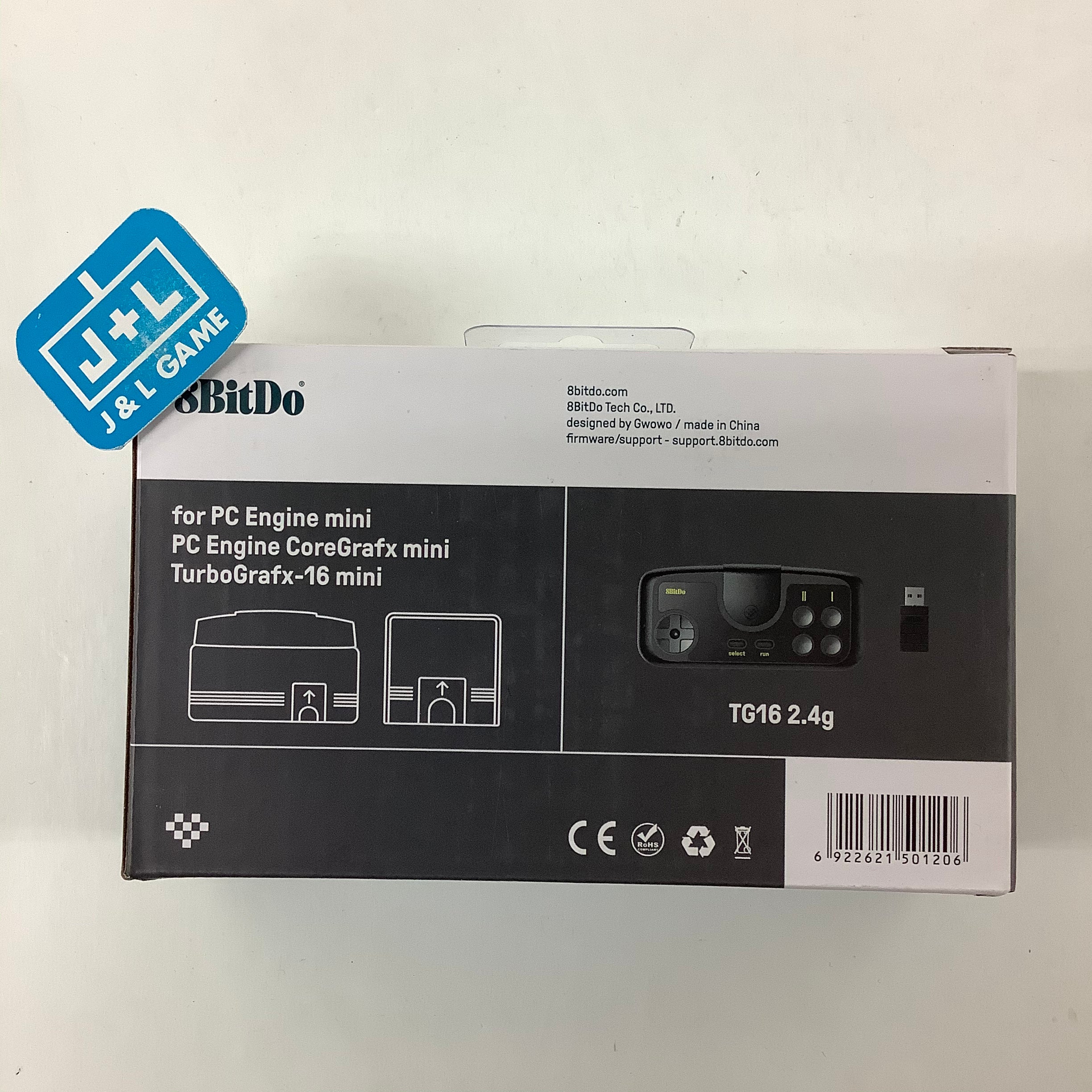 8Bitdo 2.4g Wireless Gamepad (TG16 Edition) - (TG16) TurboGrafx 16 Min ...