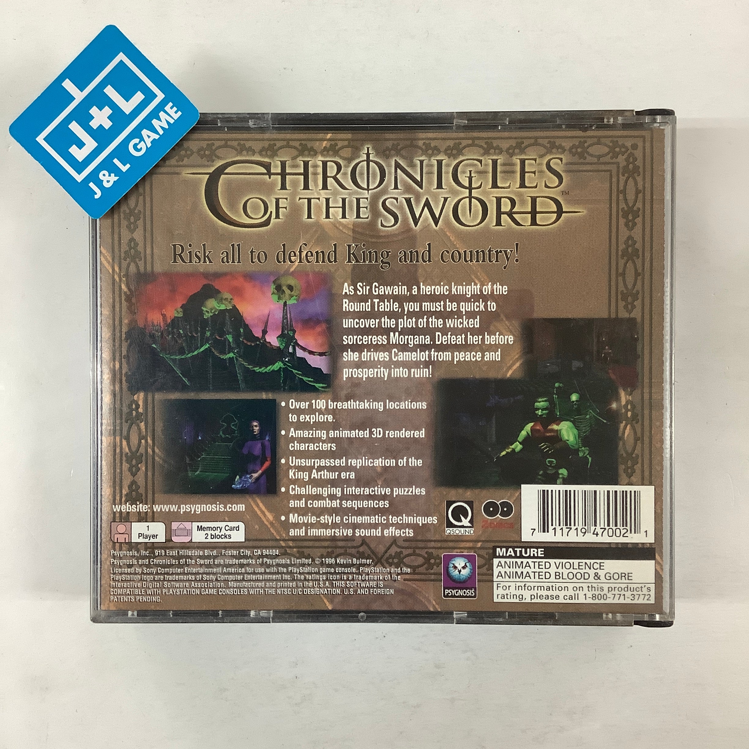 Chronicles of the Sword - (PS1) PlayStation 1 [Pre-Owned] Video Games Psygnosis   