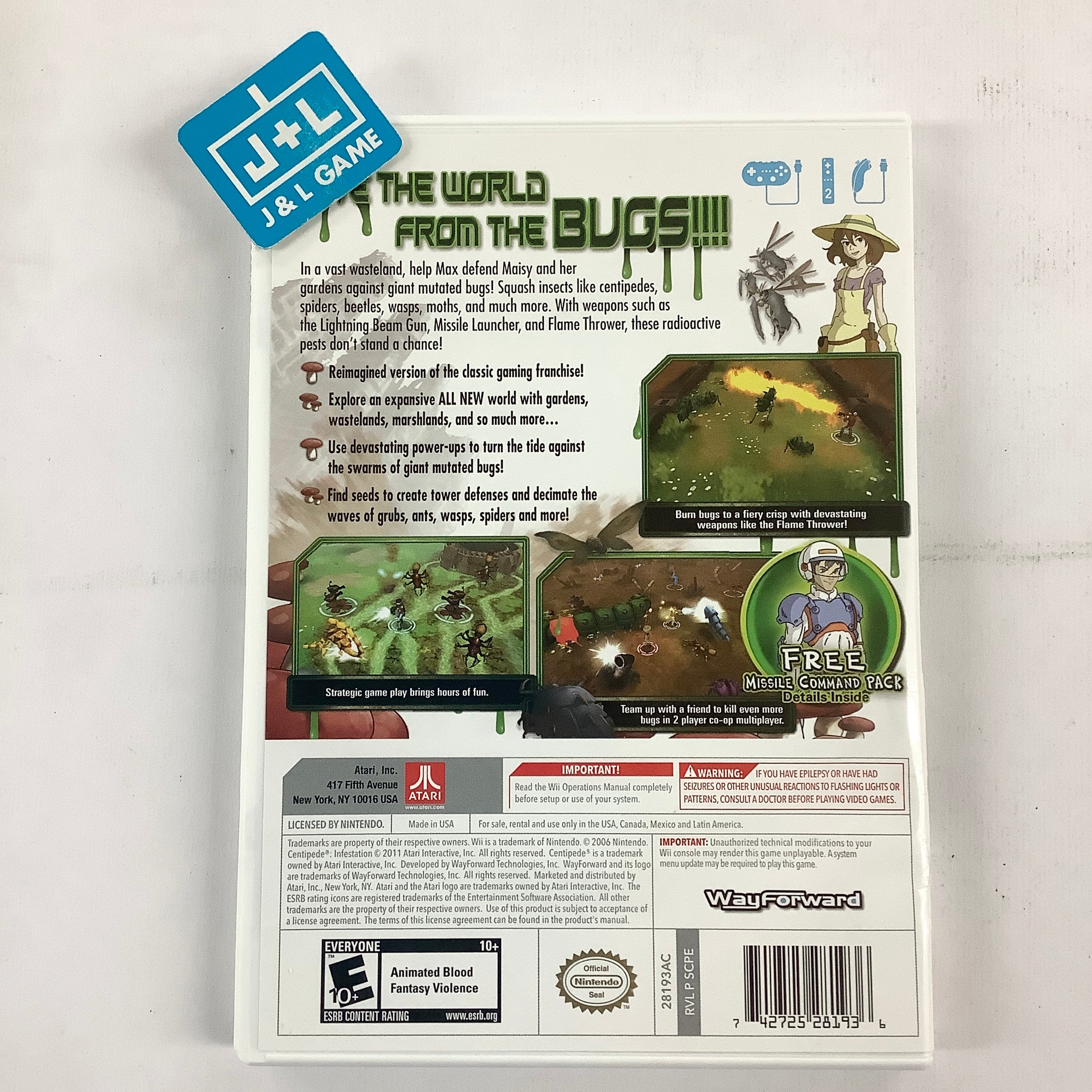 Centipede: Infestation - Nintendo Wii [Pre-Owned] Video Games Atari SA   