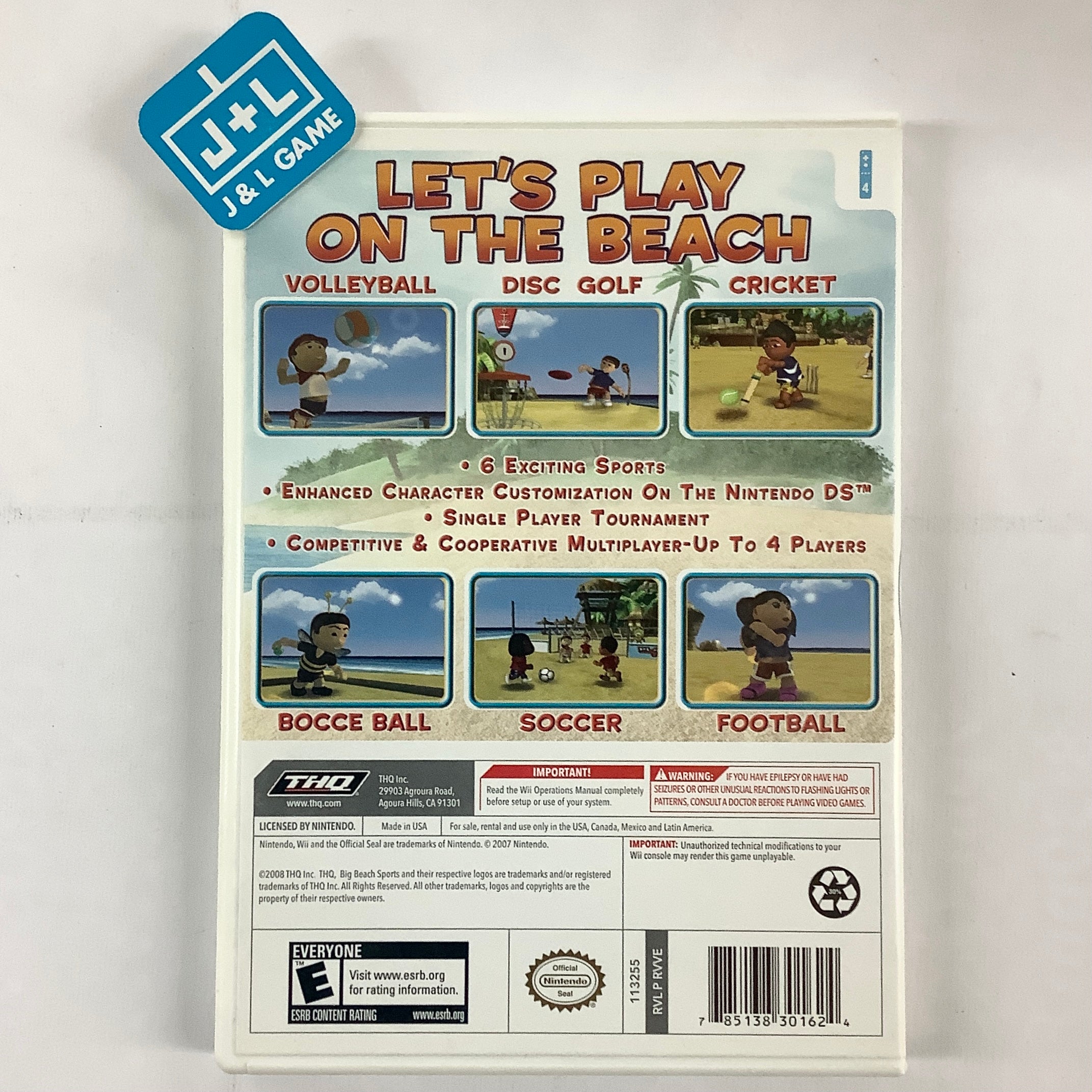 Big Beach Sports - Nintendo Wii [Pre-Owned] Video Games THQ   