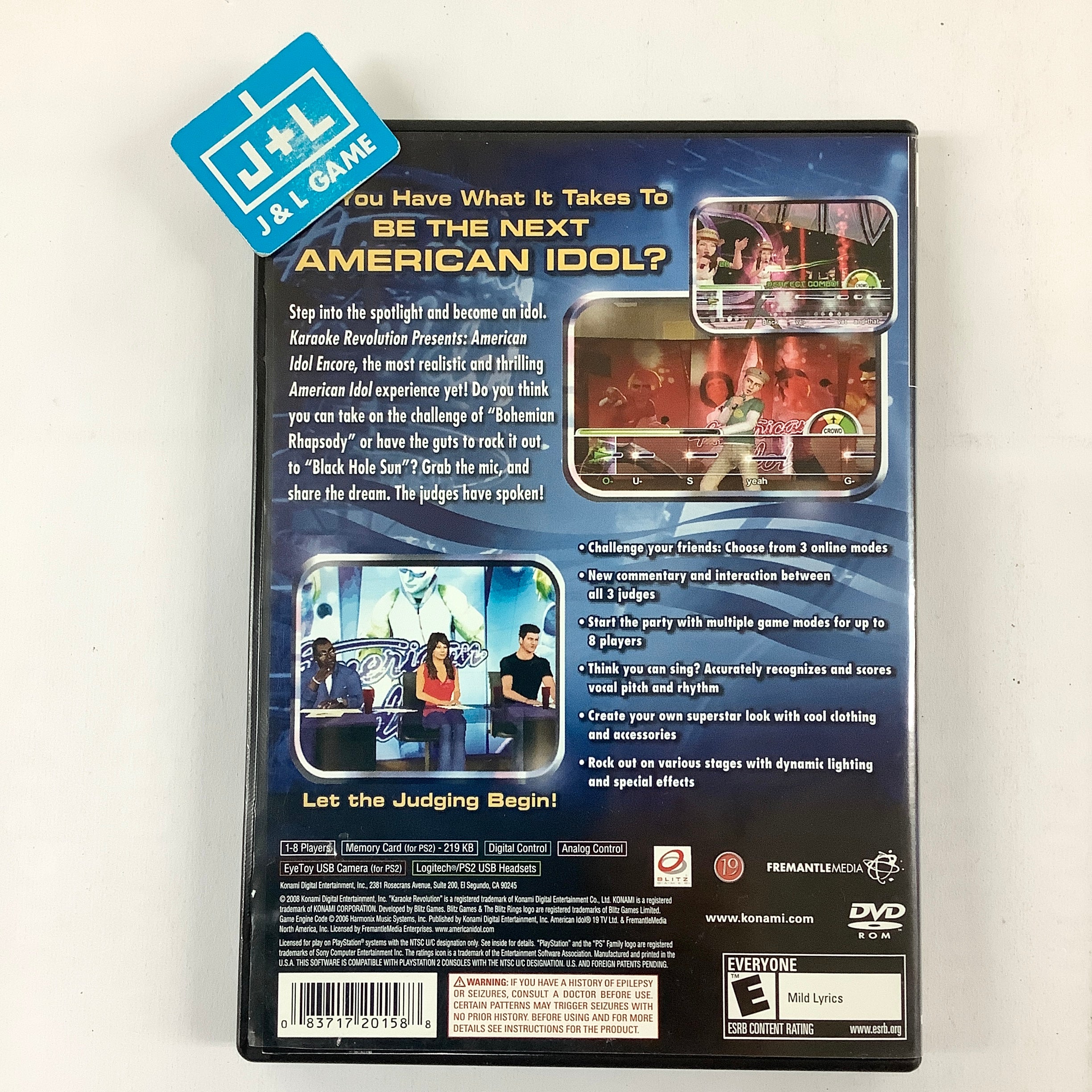 Karaoke Revolution Presents: American Idol Encore - (PS2) PlayStation 2 [Pre-Owned] Video Games Konami   