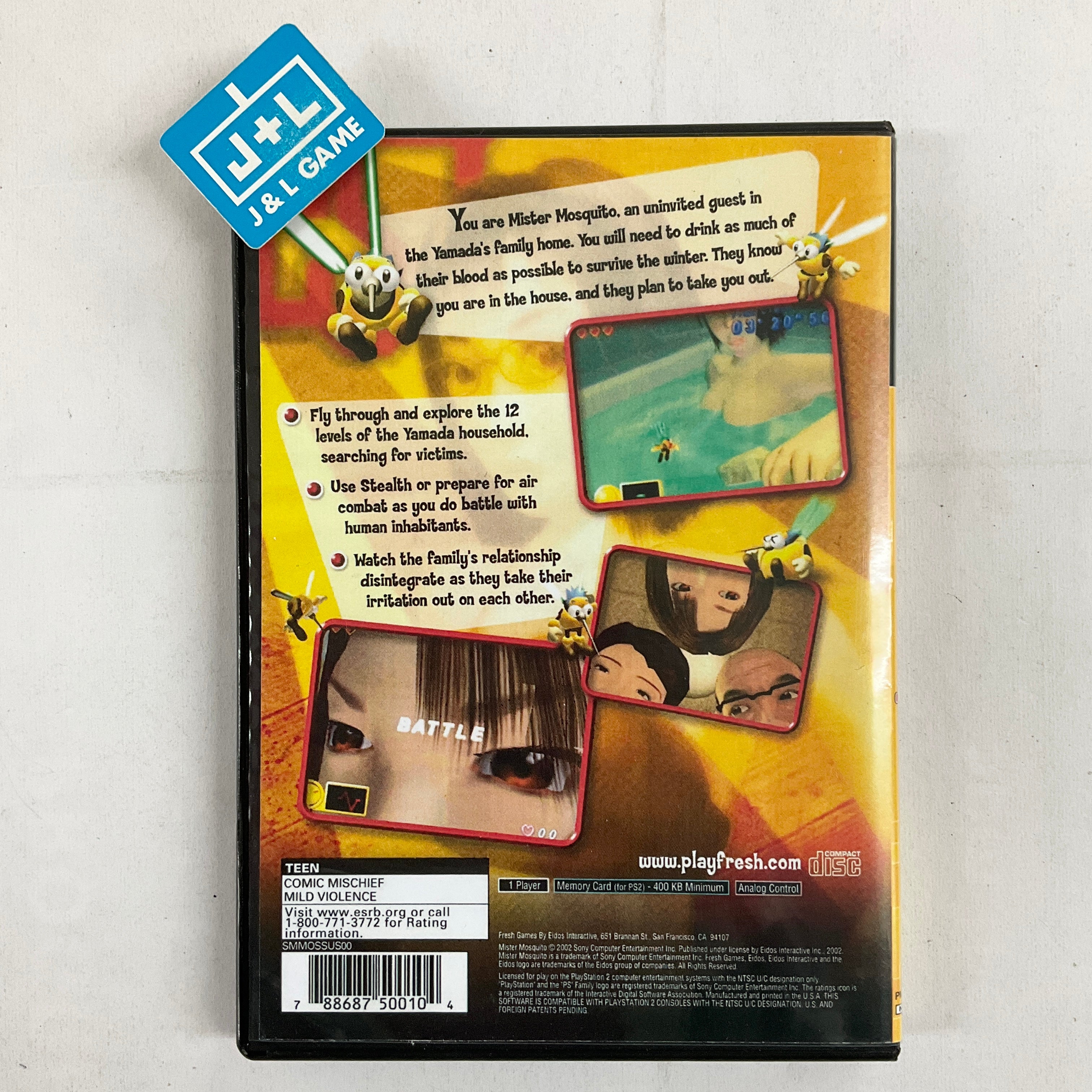 Mister Mosquito - (PS2) Playstation 2 [Pre-Owned] Video Games Eidos Interactive   