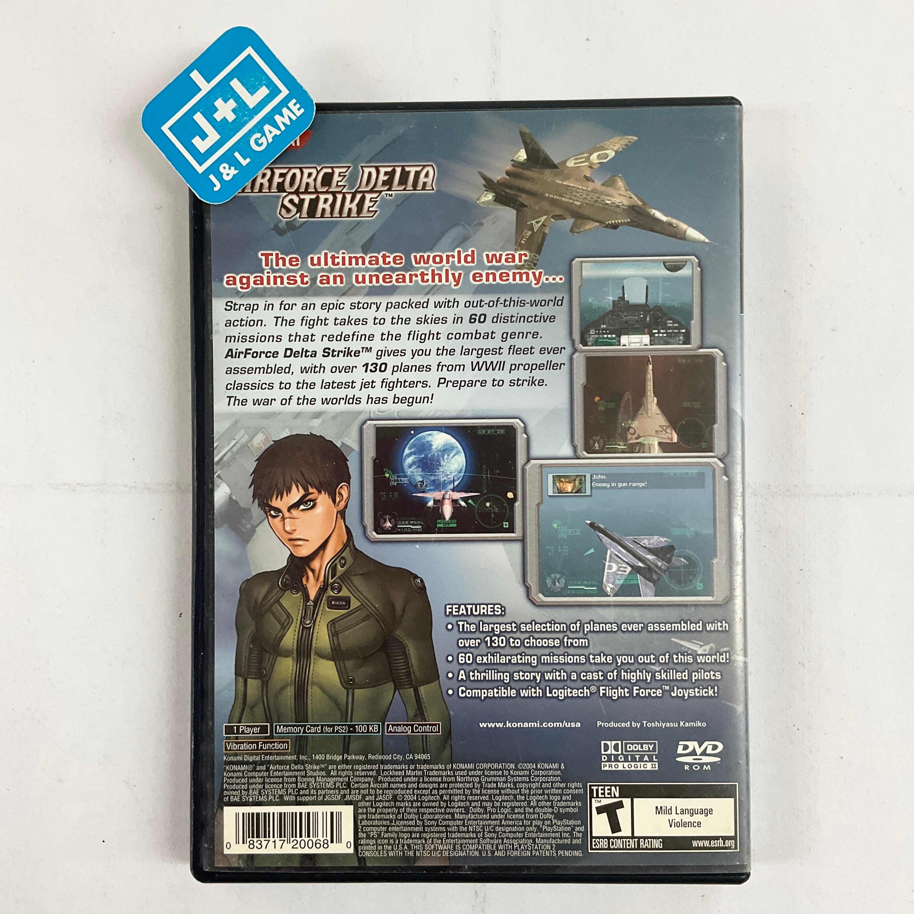 AirForce Delta Strike - (PS2) PlayStation 2 [Pre-Owned] Video Games Konami   
