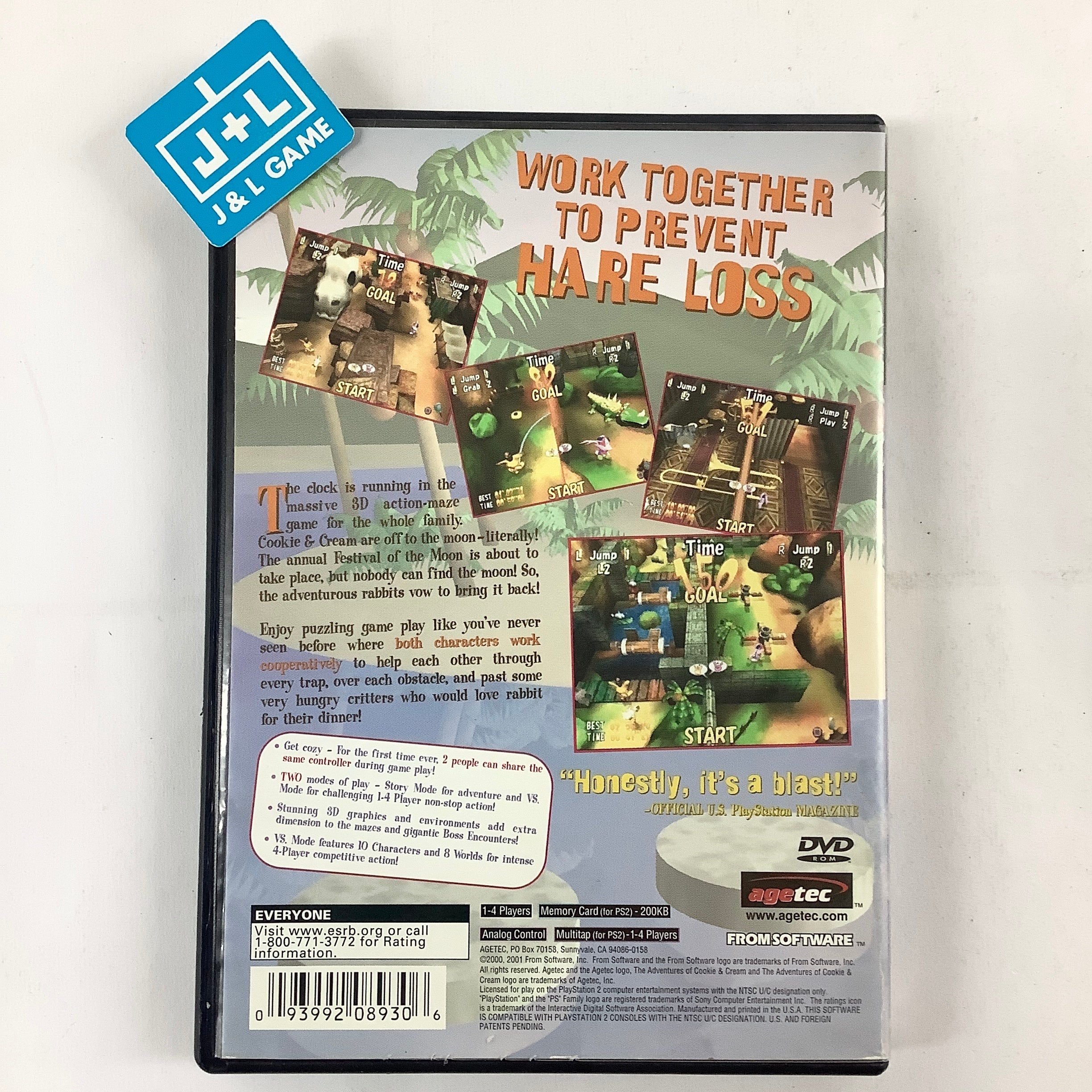The Adventures of Cookie & Cream - (PS2) PlayStation 2 [Pre-Owned] Video Games Agetec   