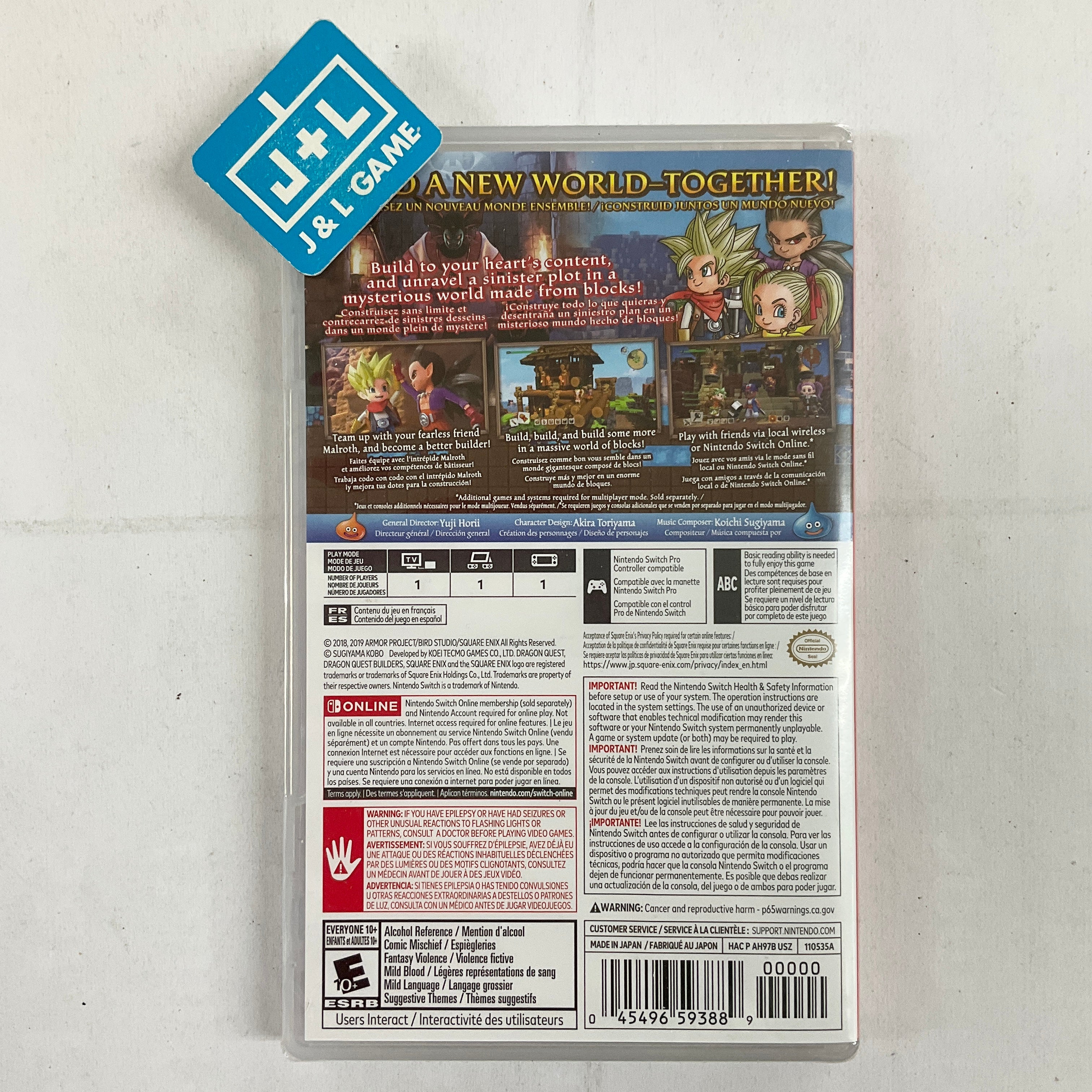 Dragon Quest Builders 2 - (NSW) Nintendo Switch Video Games Square Enix   