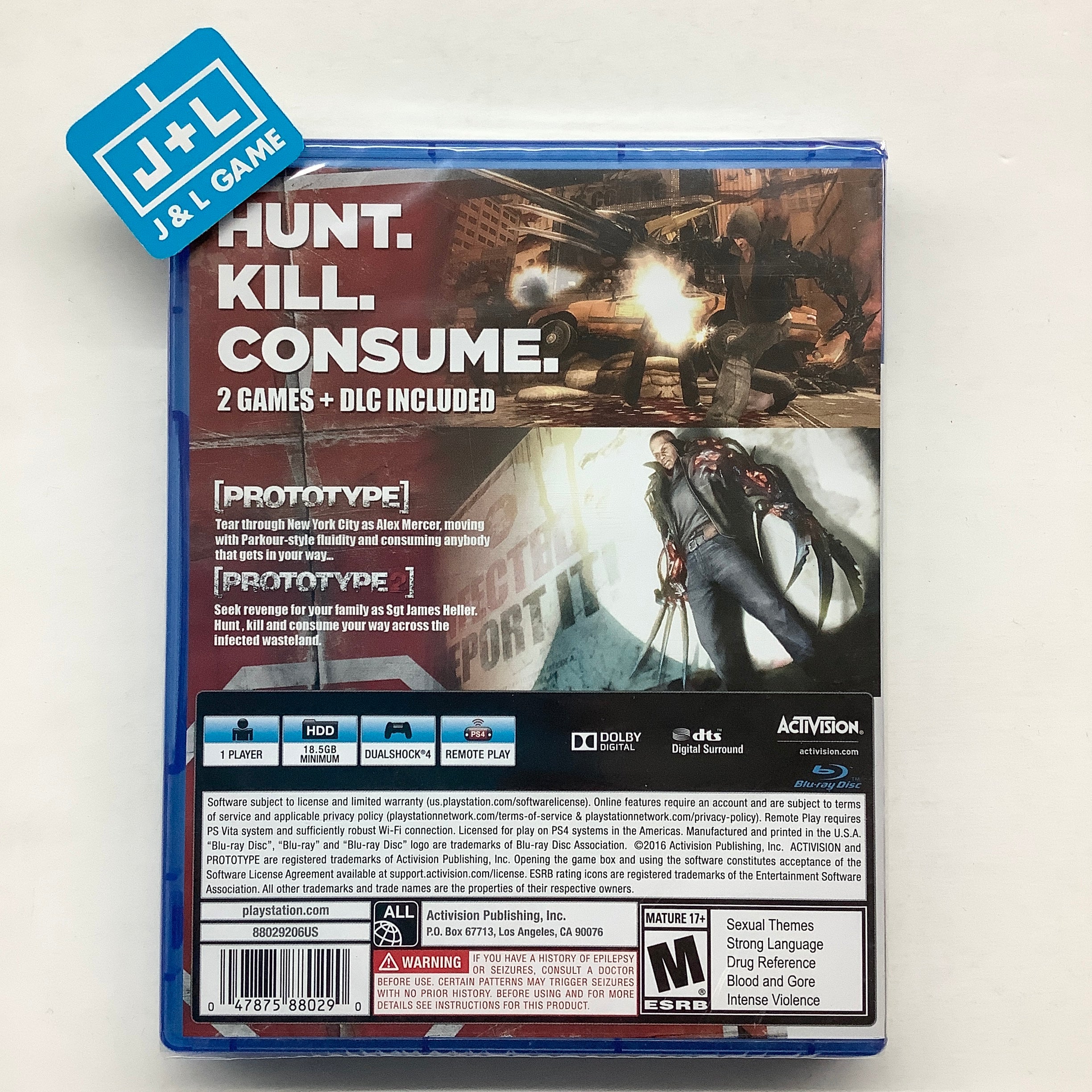 Prototype Biohazard Bundle - Replacement PS4 Cover And Case (Game NOT Included)