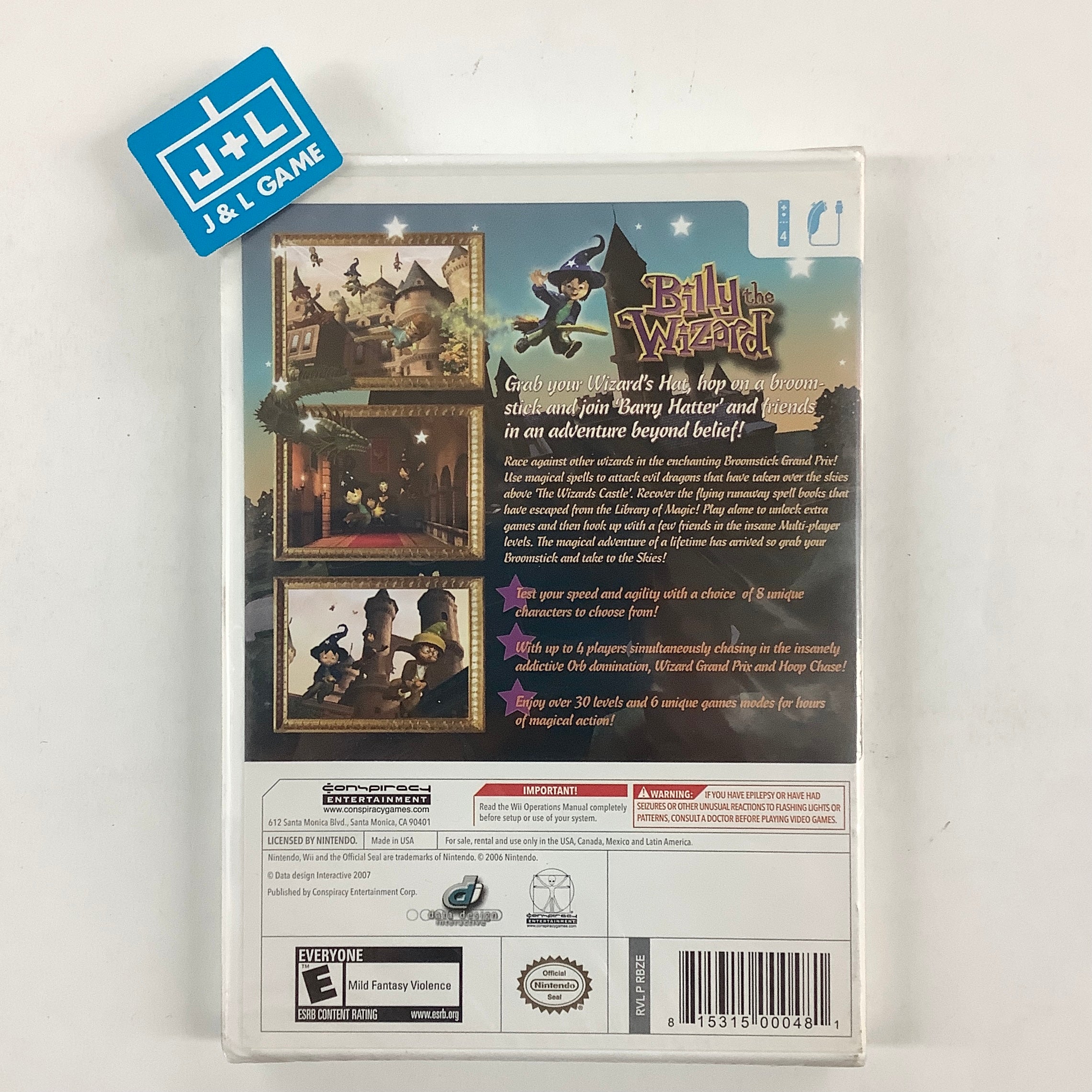 Billy the Wizard Rocket Broomstick Racing für Nintendo Billy the Wizard Rocket Broomstick Racing für Nintendo