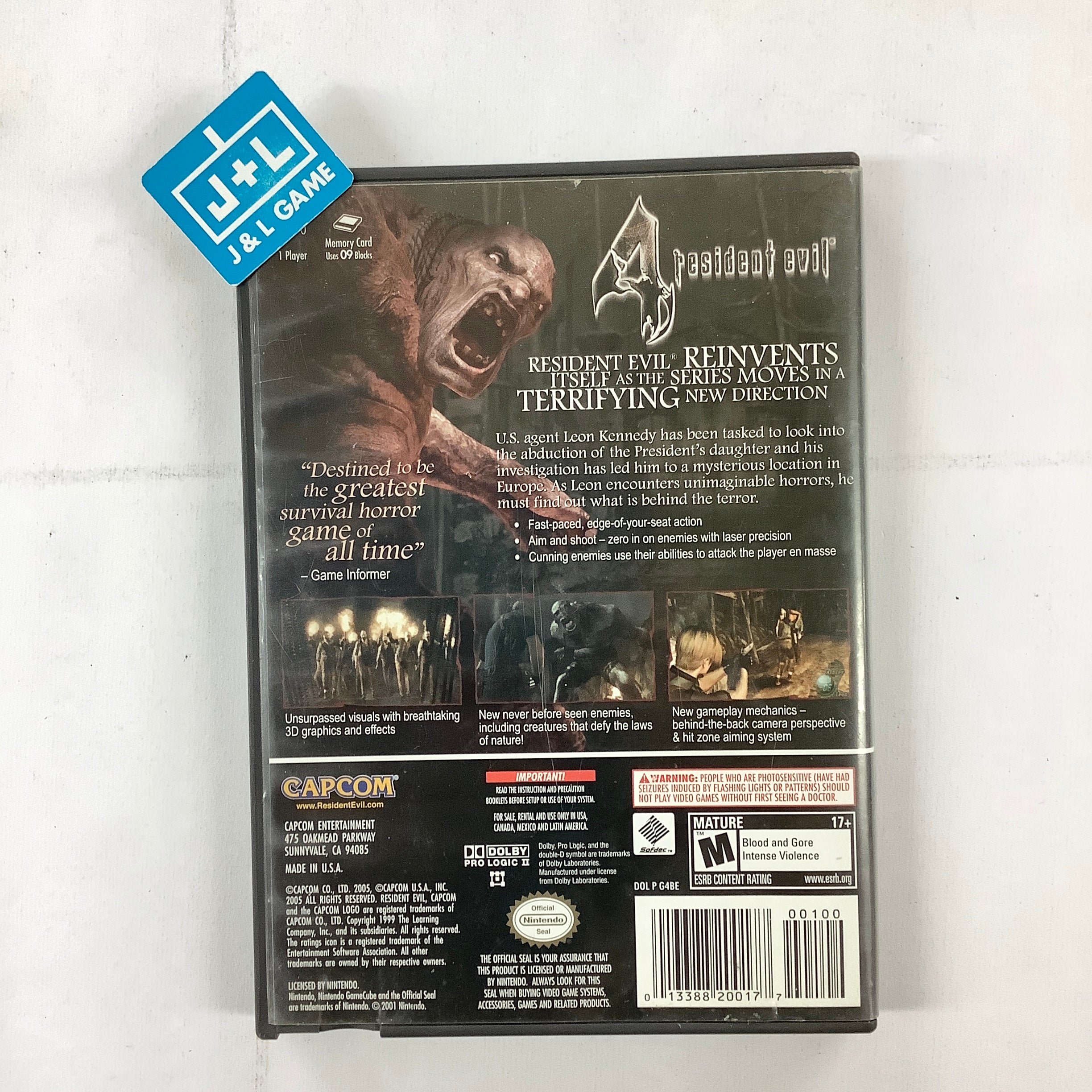 Resident Evil 4 - (GC) GameCube [Pre-Owned] Video Games Capcom   