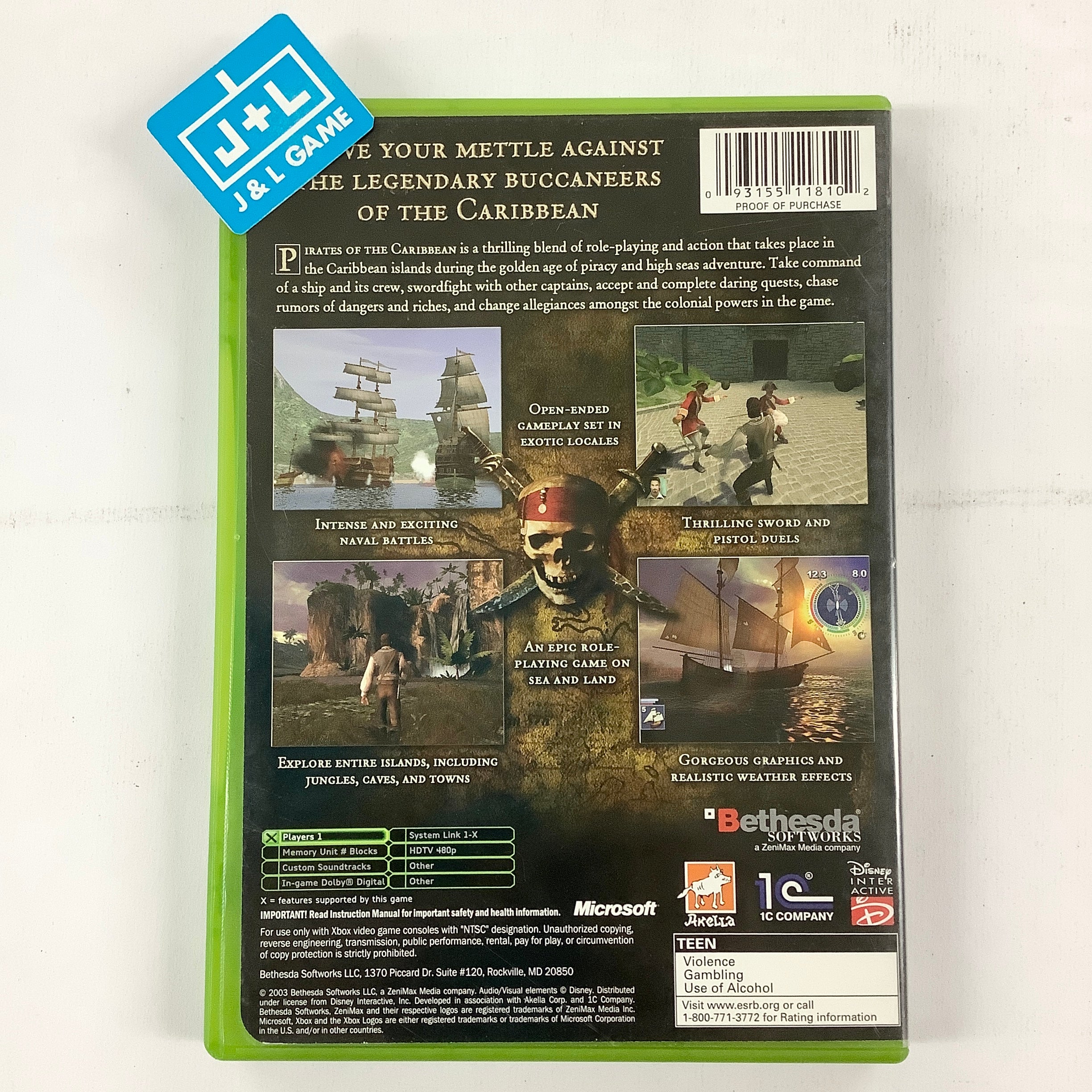 Pirates of the Caribbean - (XB) Xbox [Pre-Owned] Video Games Bethesda Softworks   