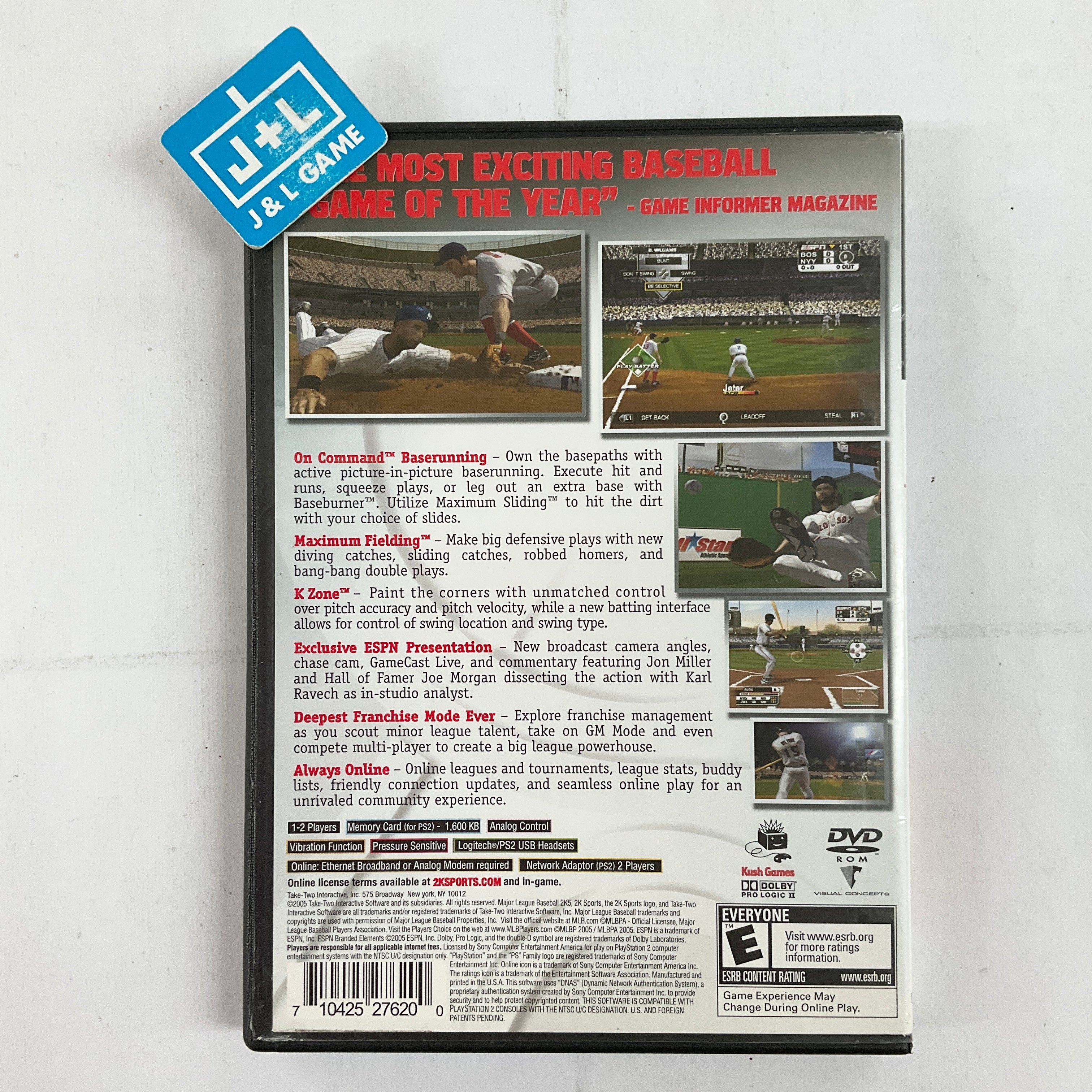 Major League Baseball 2K5 - (PS2) PlayStation 2 [Pre-Owned] Video Games Take-Two Interactive   