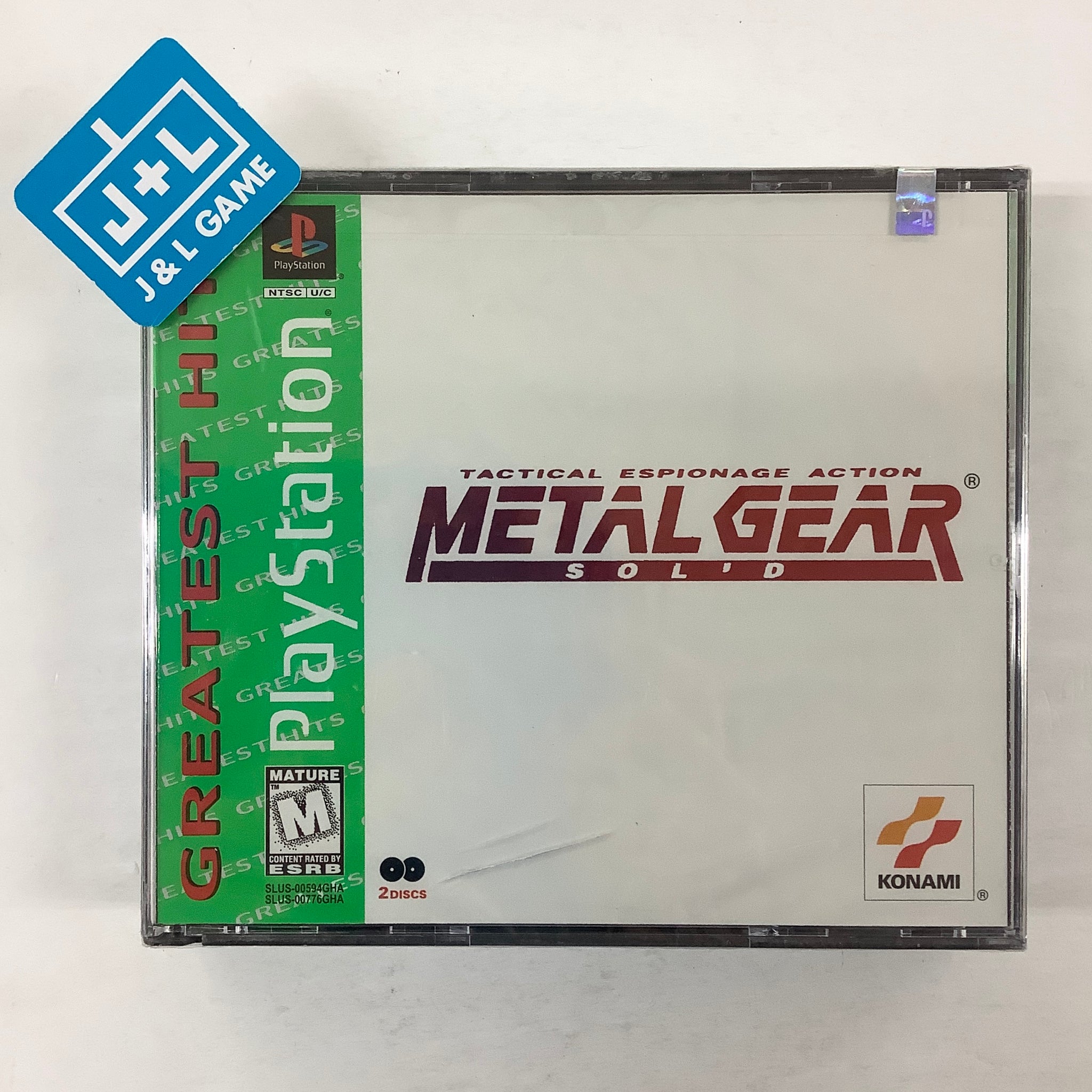 Metal Gear Solid (Greatest Hits) - (PS1) PlayStation 1 Video Games Konami   