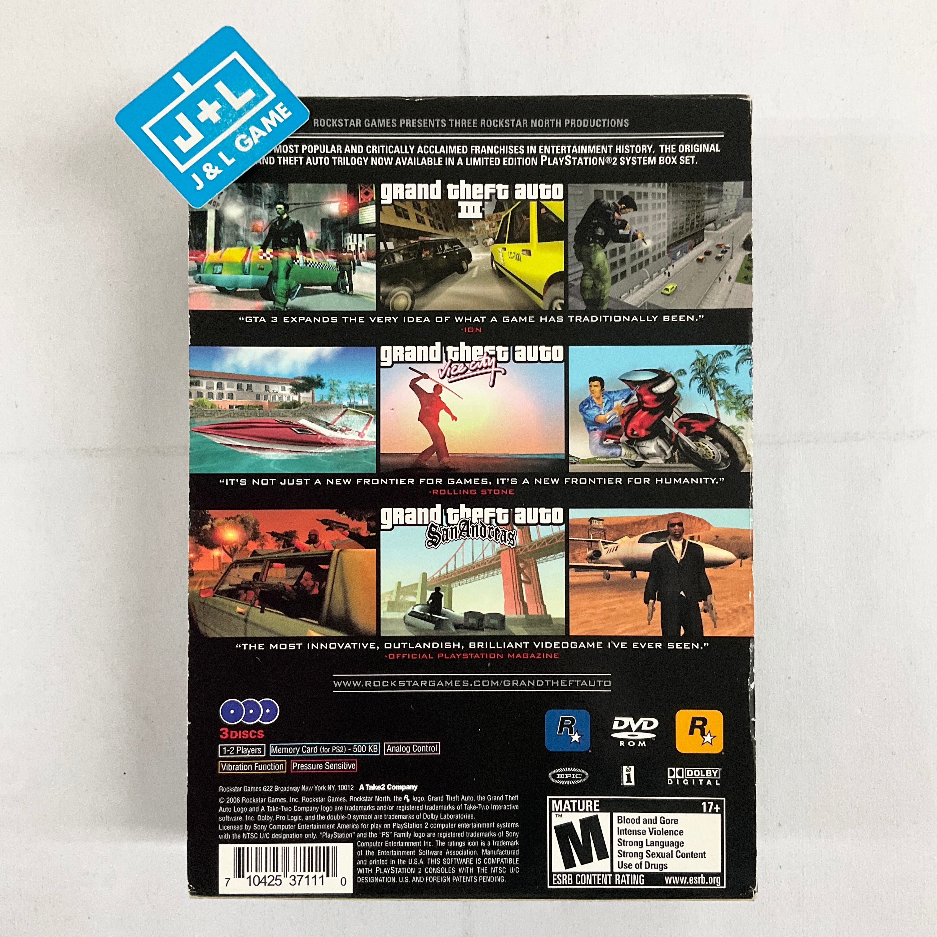 Grand Theft Auto: The Trilogy - (PS2) PlayStation 2 [Pre-Owned] Video Games Rockstar Games   