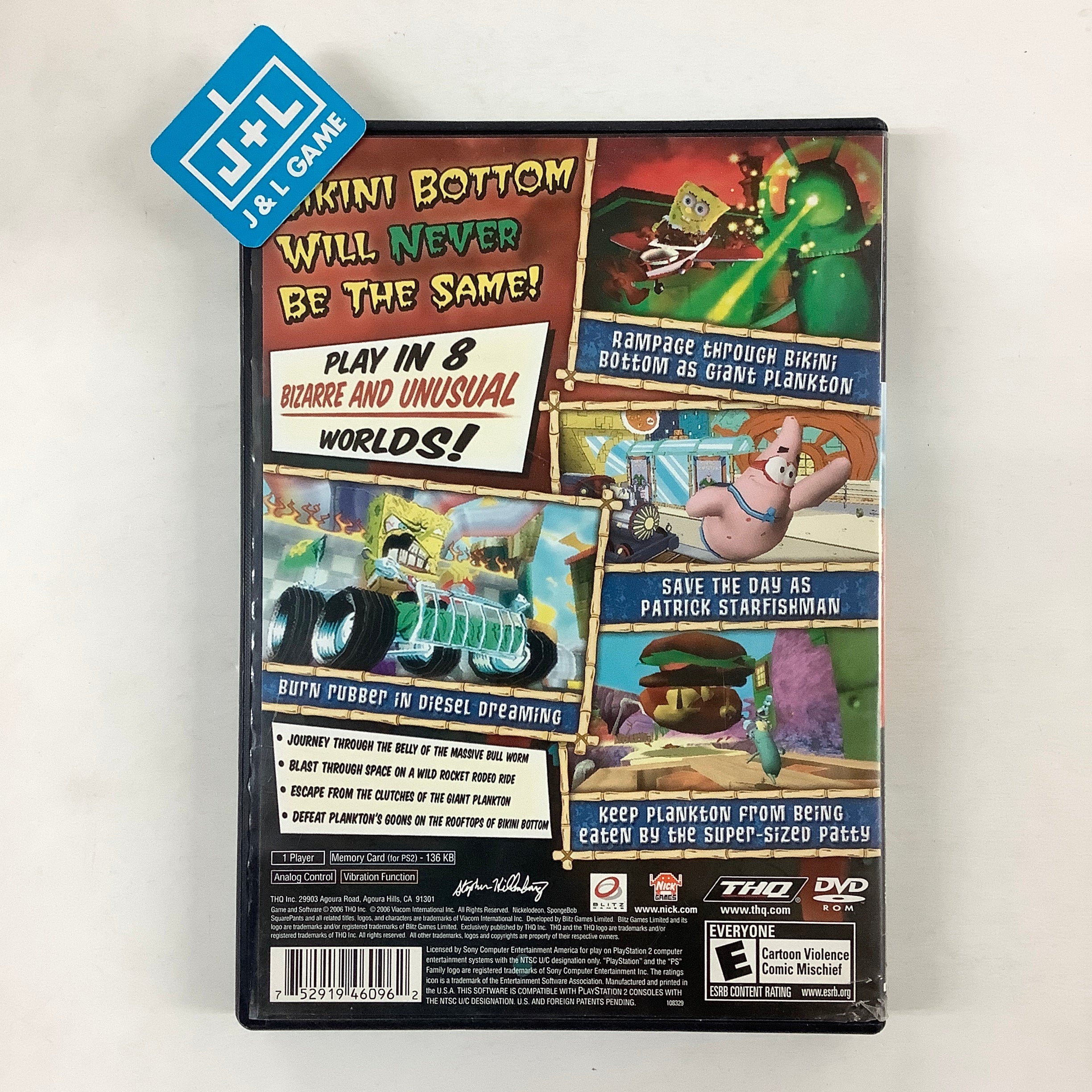 SpongeBob SquarePants: Creature from the Krusty Krab - (PS2) PlayStation 2 [Pre-Owned] Video Games THQ   