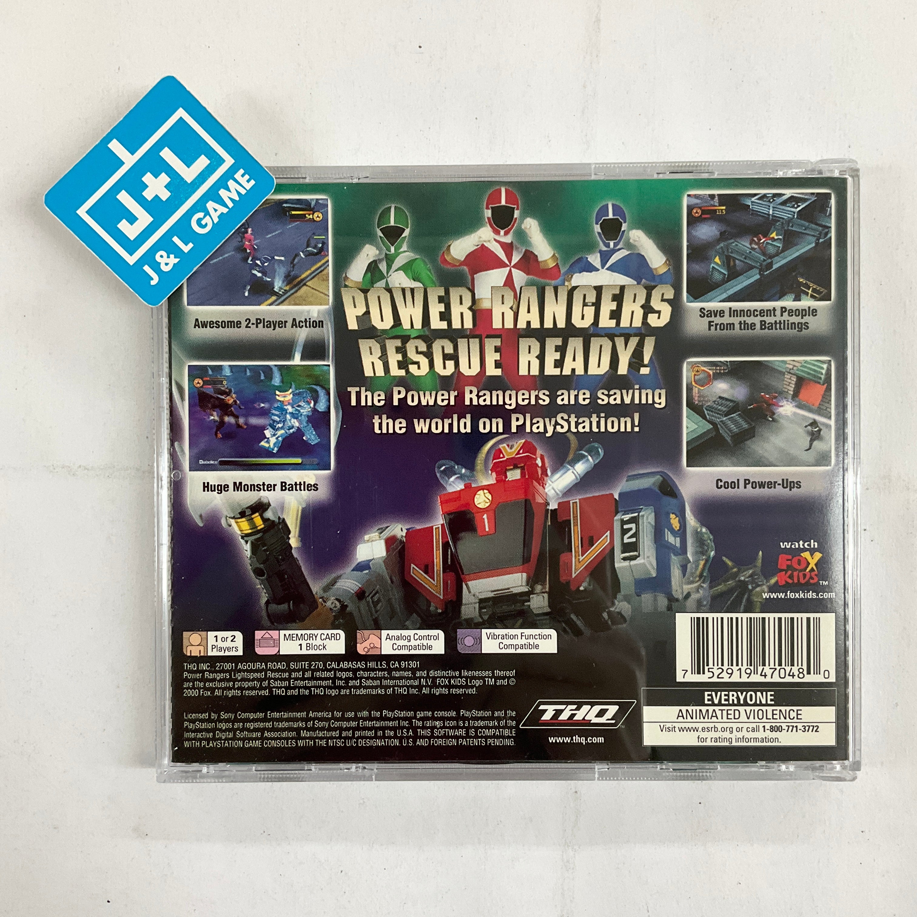 Power Rangers: Lightspeed Rescue - (PS1) PlayStation 1 [Pre-Owned] Video Games THQ   