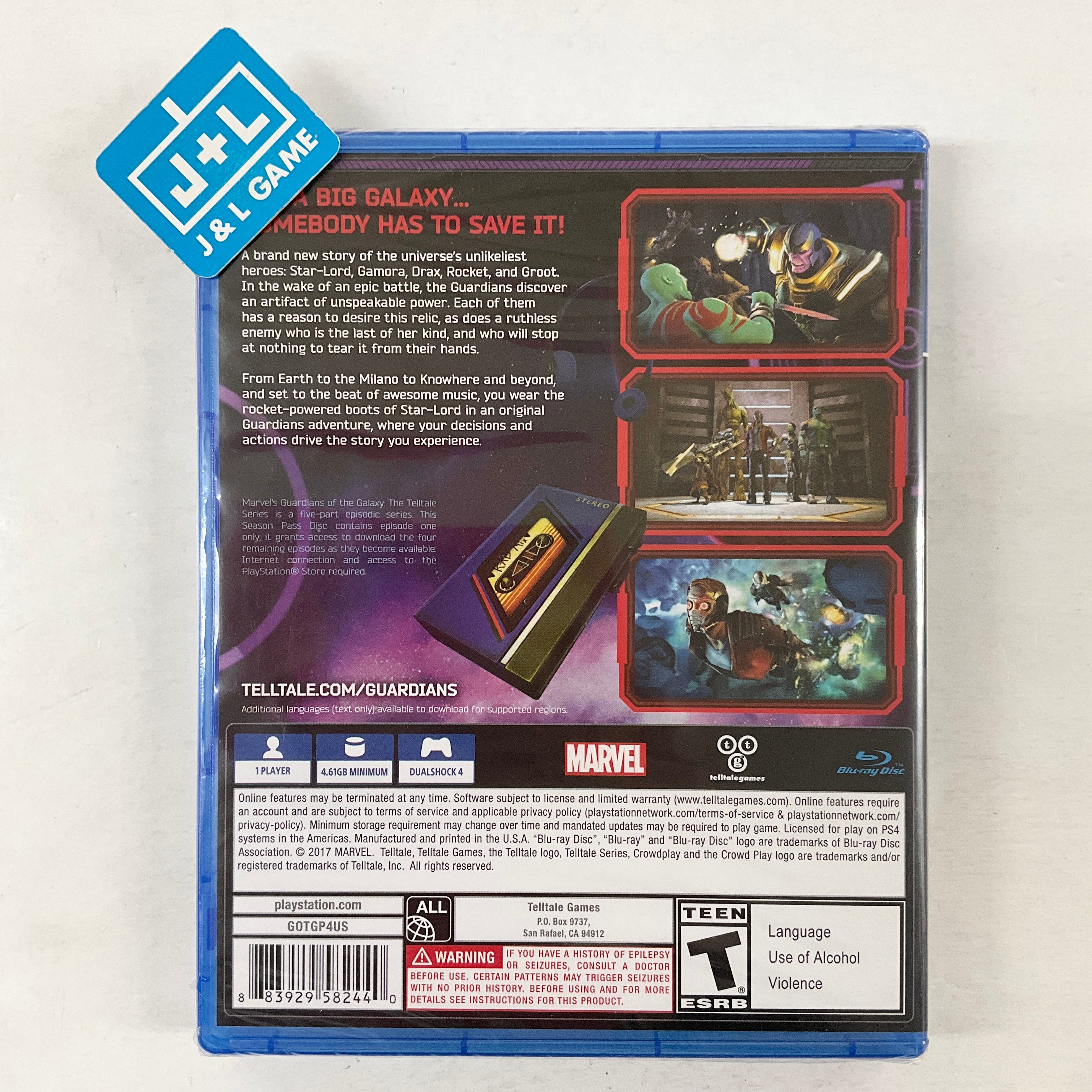 Marvel's Guardians of the Galaxy: The Telltale Series - (PS4) PlayStation 4 Video Games Telltale Games   