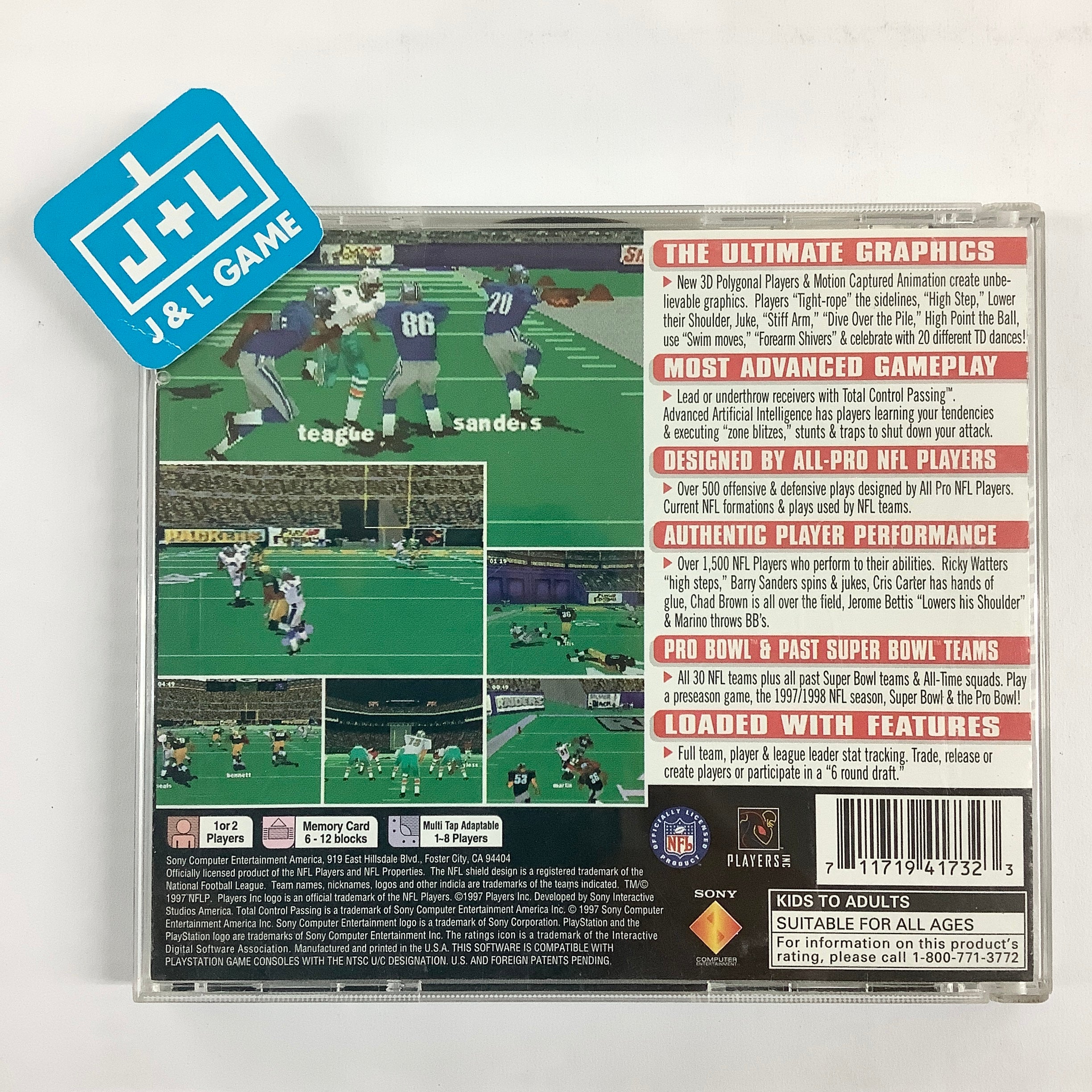 NFL GameDay 98 - (PS1) PlayStation 1 [Pre-Owned] Video Games SCEA   