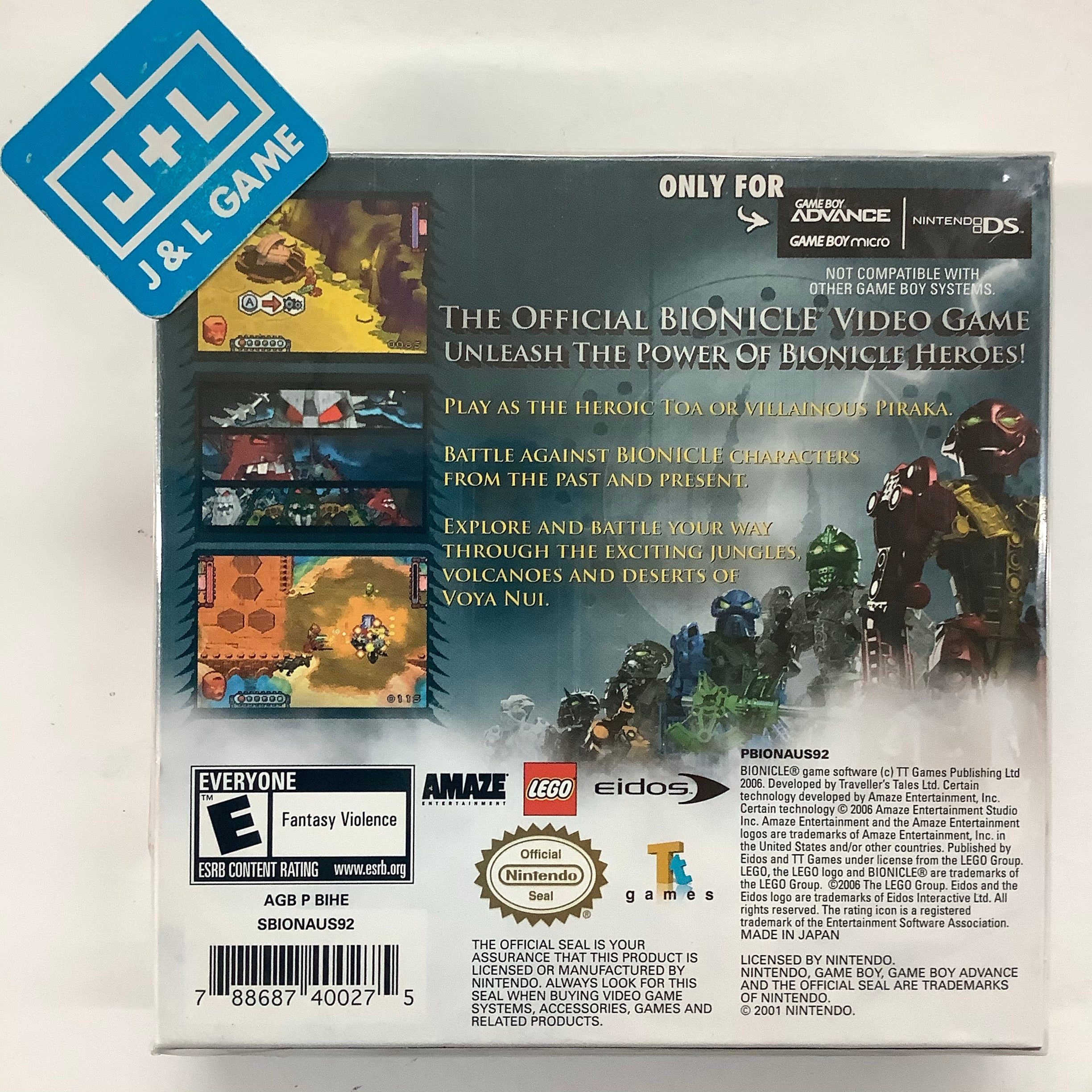 Bionicle Heroes - (GBA) Game Boy Advance Video Games Eidos Interactive   