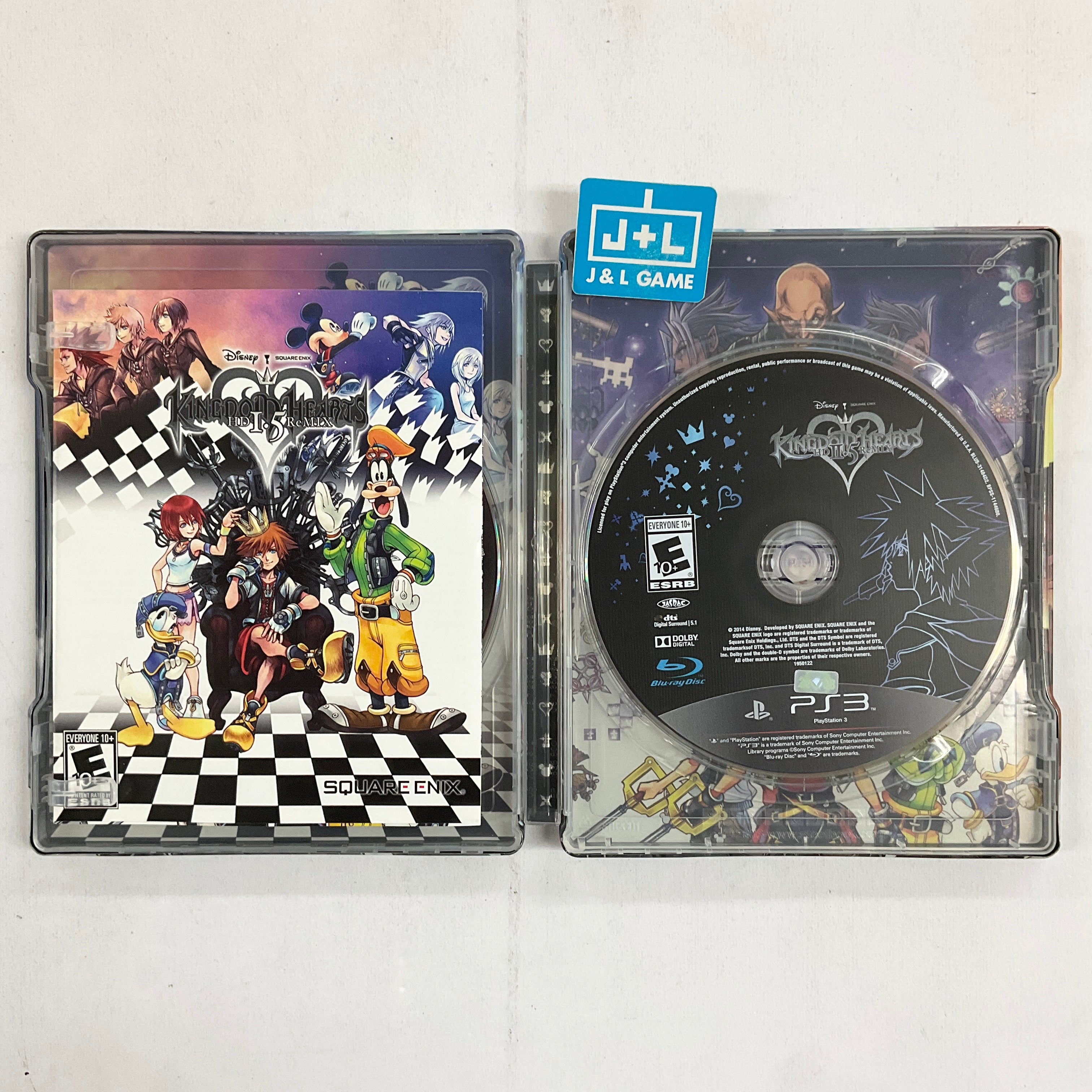 Kingdom Hearts HD 2.5 ReMIX (w/ 1.5) Steelbook - (PS3) PlayStation 3 [Pre-Owned] Video Games Square Enix   