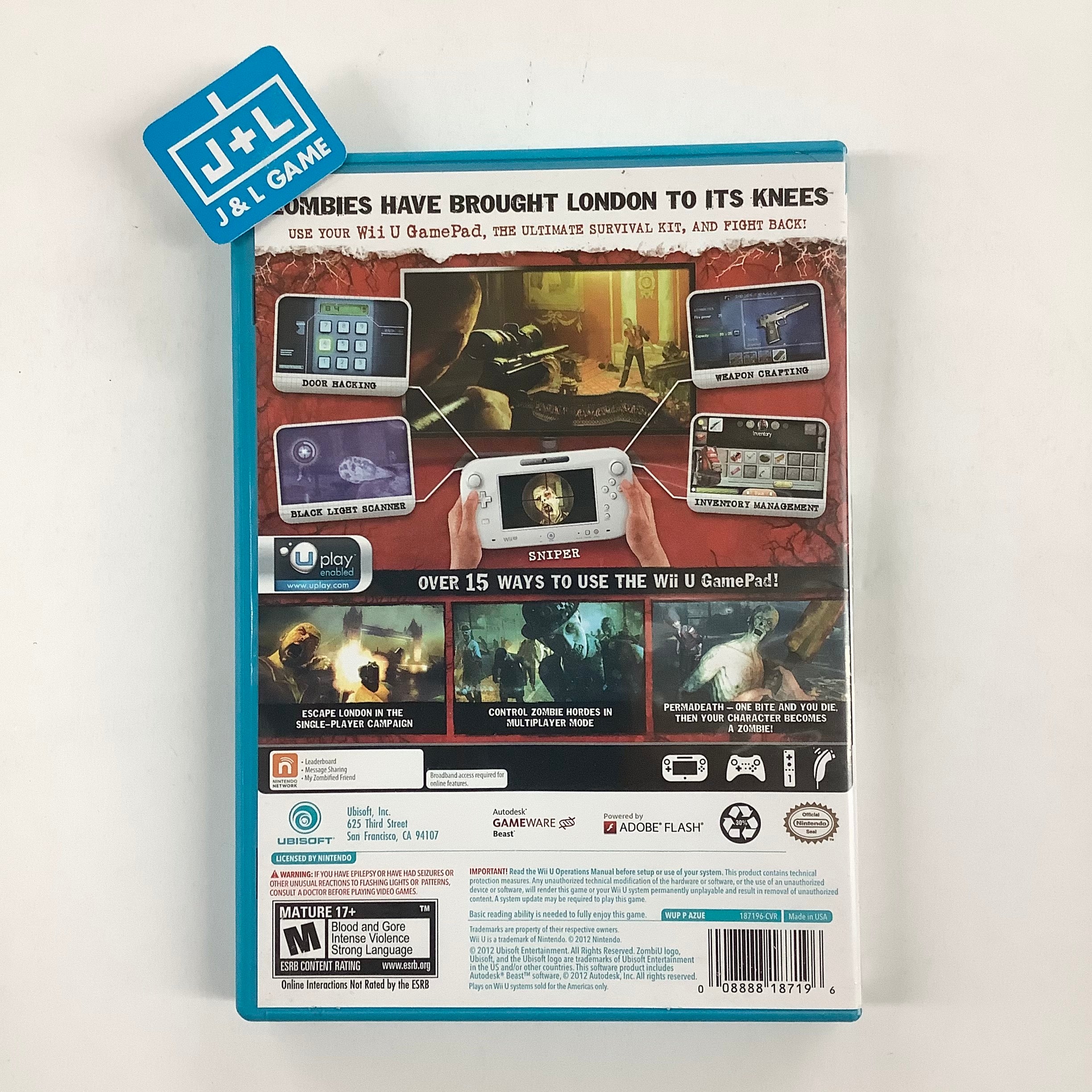 ZombiU - Nintendo Wii U [Pre-Owned] Video Games Ubisoft   