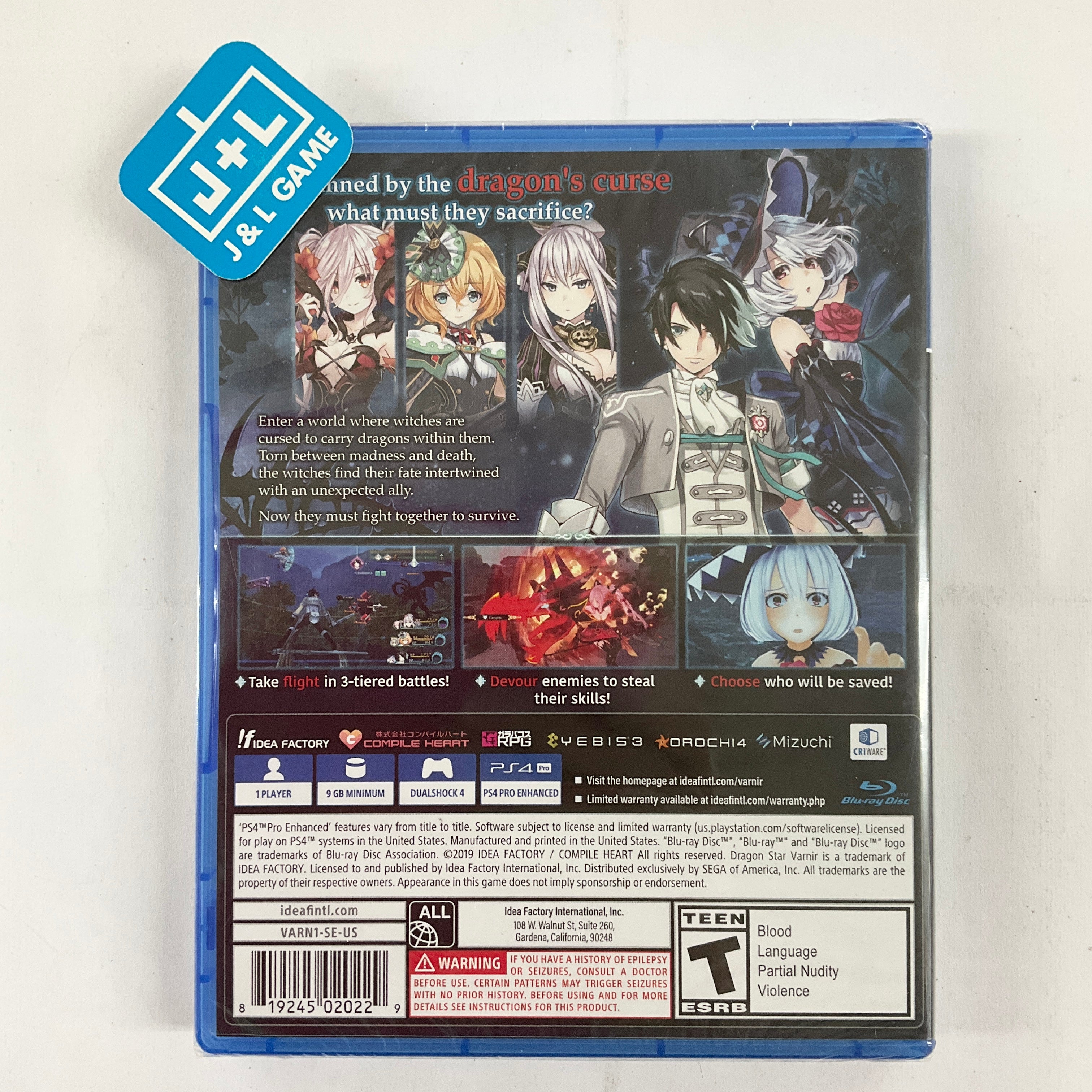 Dragon Star Varnir - (PS4) PlayStation 4 Video Games IDEA FACTORY   