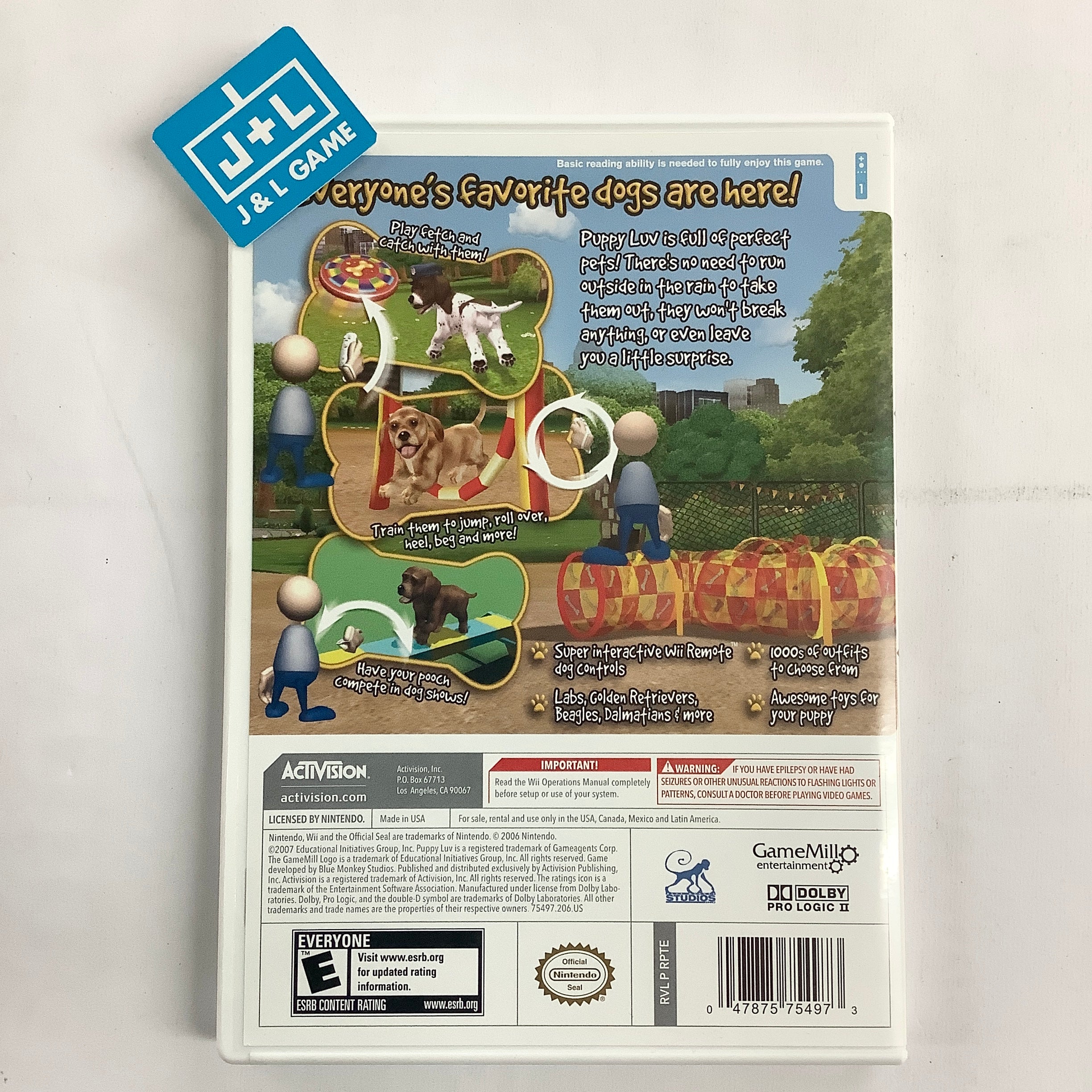 Puppy Luv - Nintendo Wii [Pre-Owned] Video Games Activision   