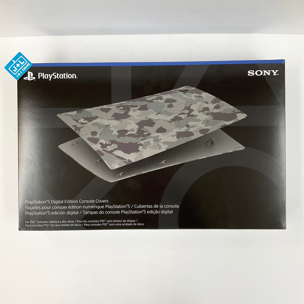 SONY PlayStation 5 Digital Edition Console Cover Gray Camouflage (PS5) – Official PS5 Faceplates 4