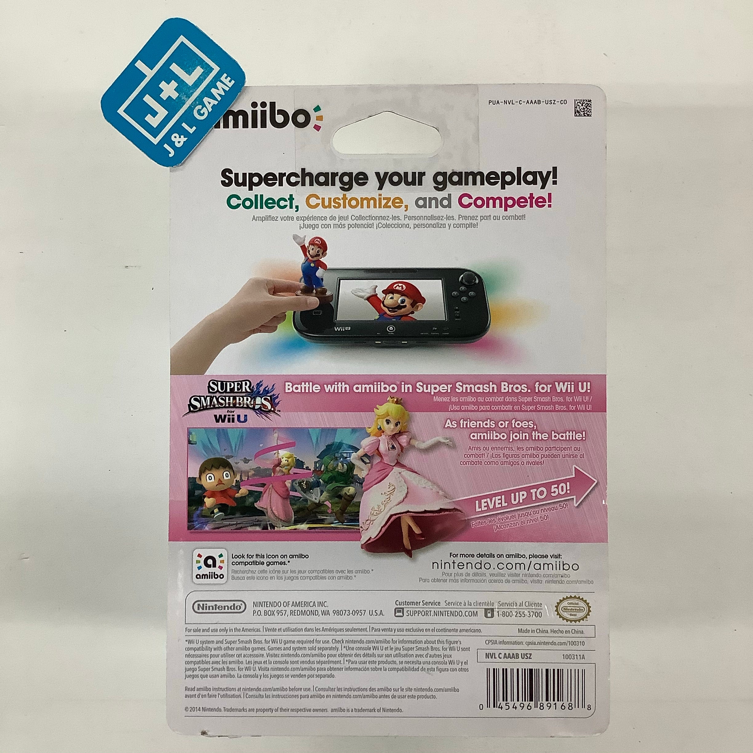Peach (Super Smash Bros. series) - Nintendo WiiU Amiibo Amiibo Nintendo   