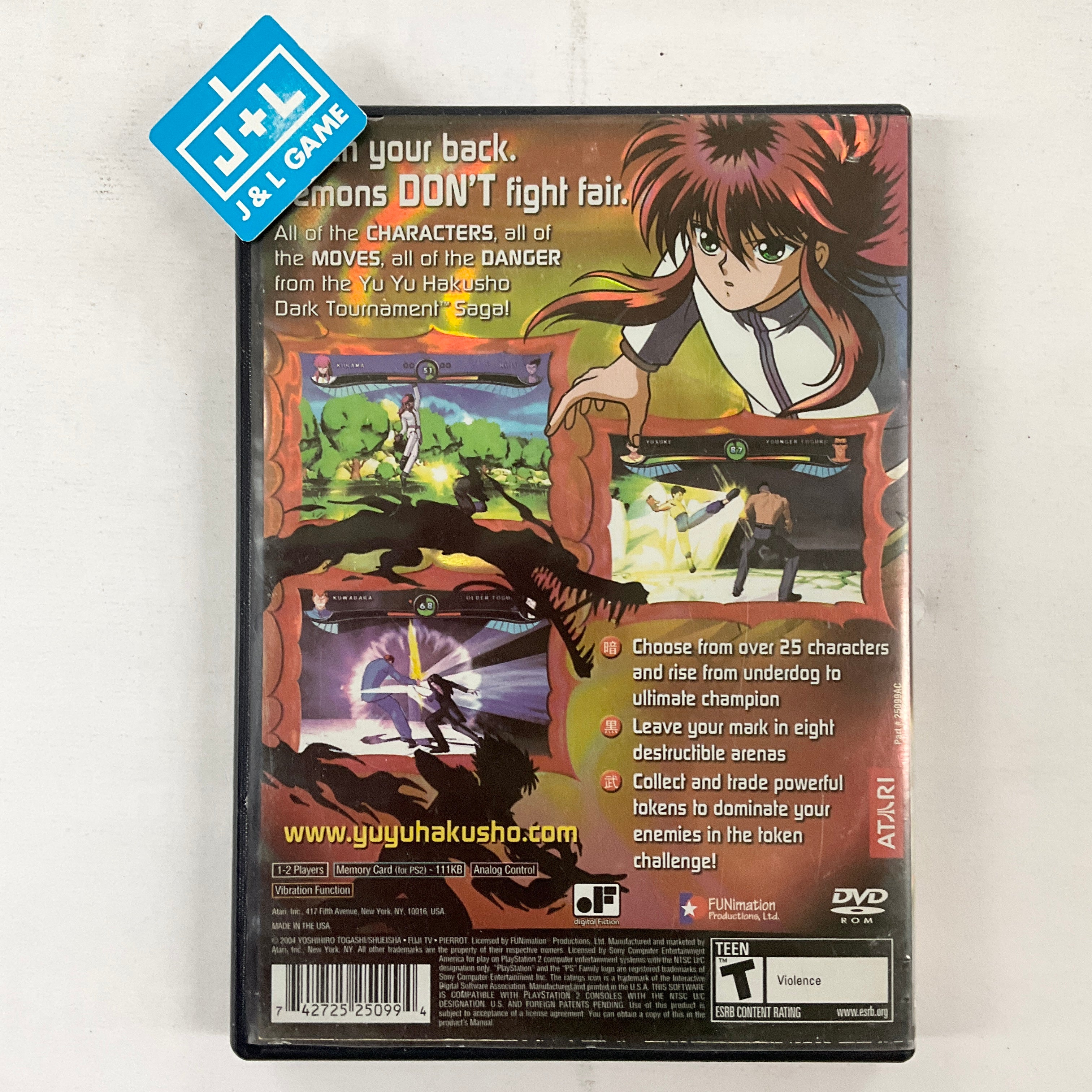 Yu Yu Hakusho: Dark Tournament - (PS2) PlayStation 2 [Pre-Owned] Video Games Atari SA   