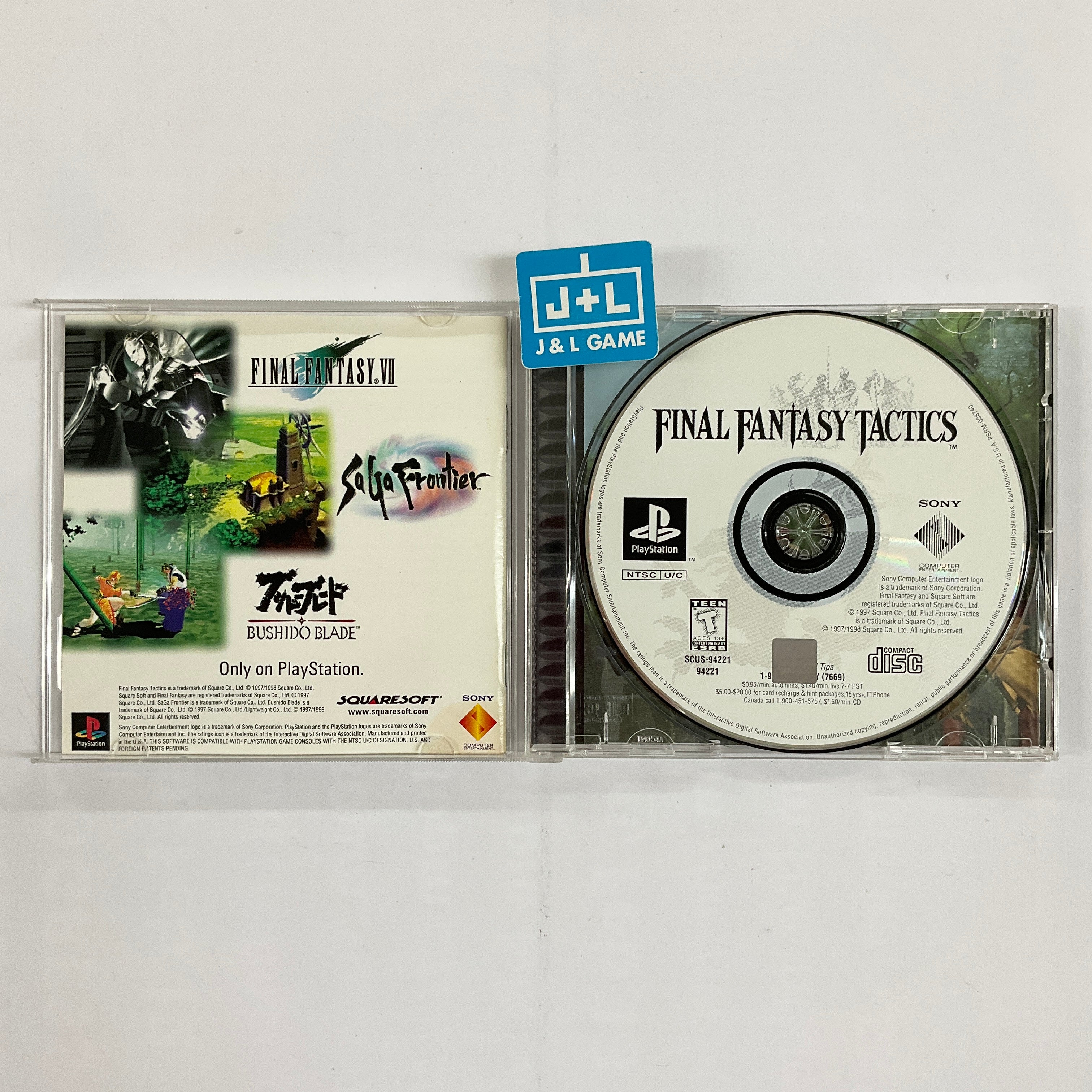 Final Fantasy Tactics - (PS1) PlayStation 1 [Pre-Owned] Video Games SquareSoft   