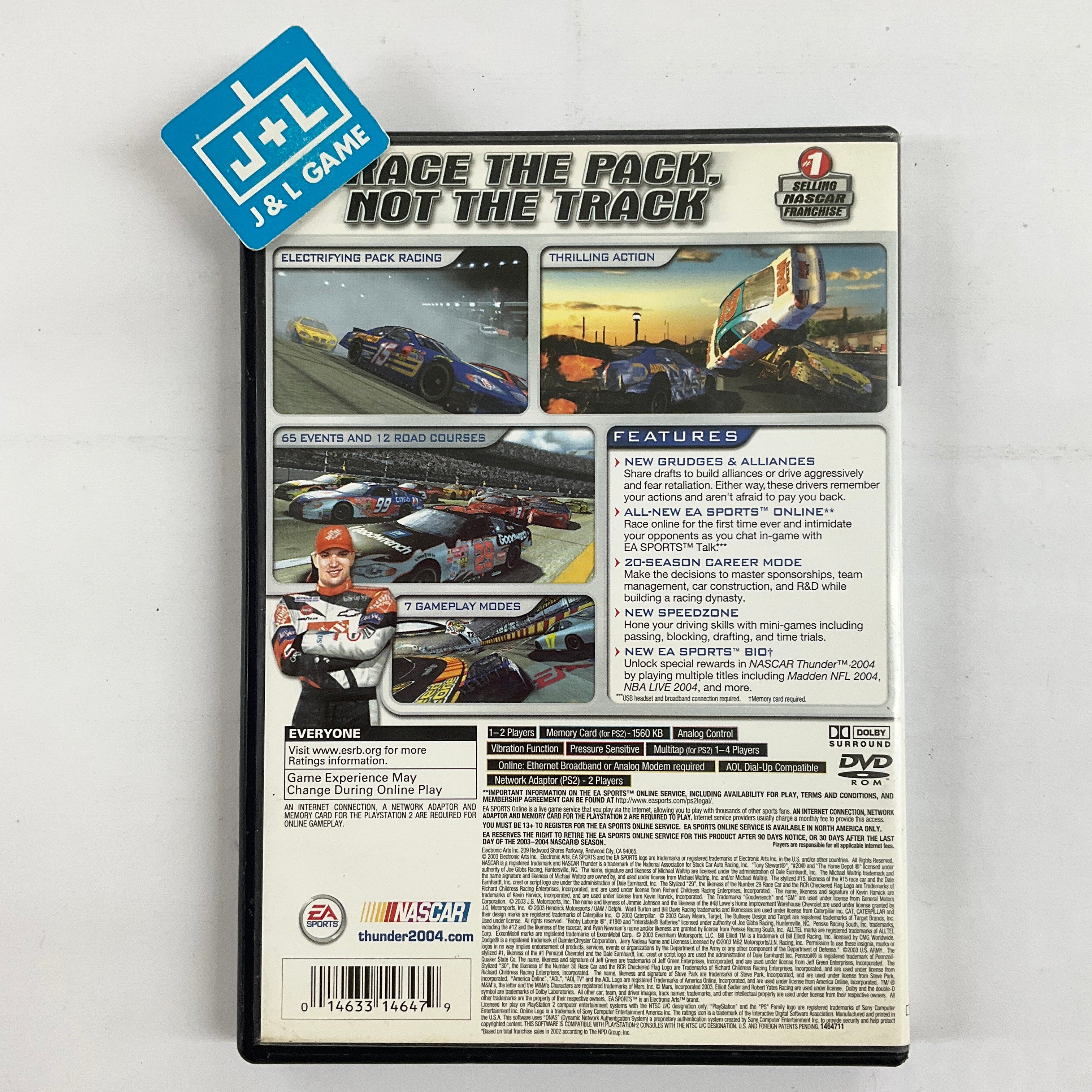 NASCAR Thunder 2004 - (PS2) PlayStation 2 [Pre-Owned] Video Games Electronic Arts   