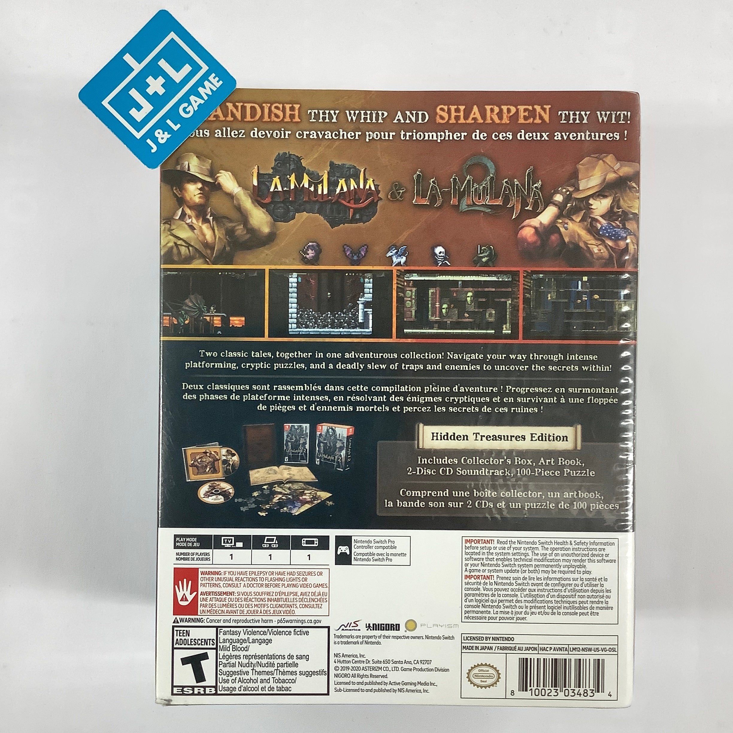 LA-MULANA 1 & 2: Hidden Treasures Edition - (NSW) Nintendo Switch Video Games NIS America   