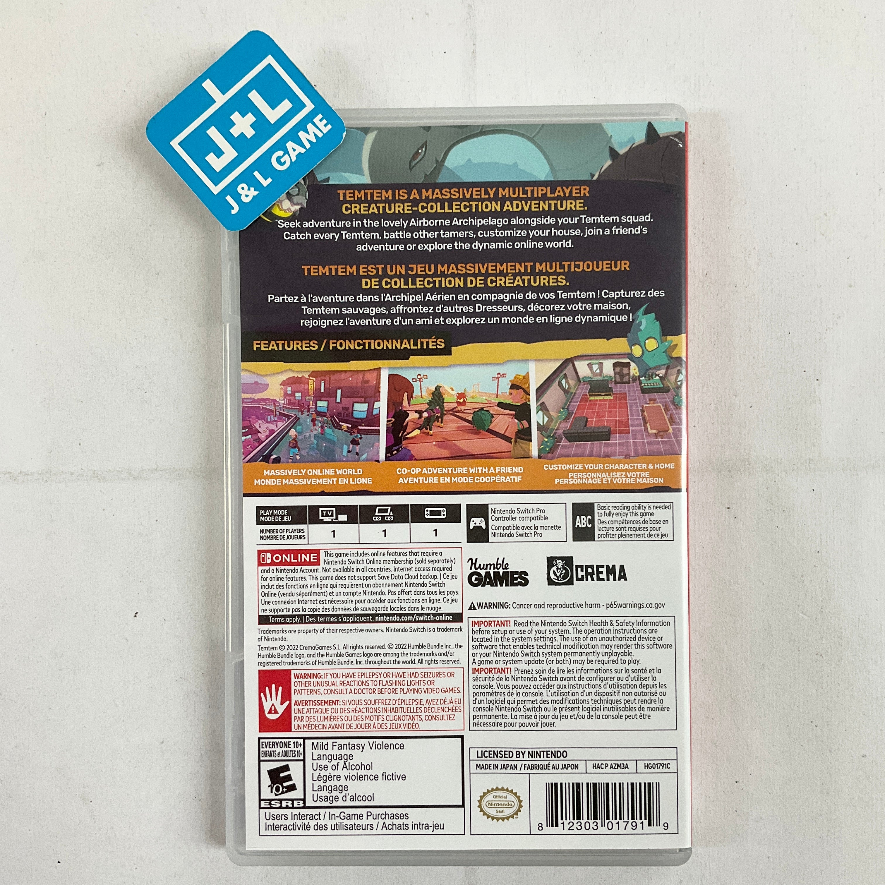 Temtem - (NSW) Nintendo Switch [Pre-Owned] Video Games Humble Bundle   