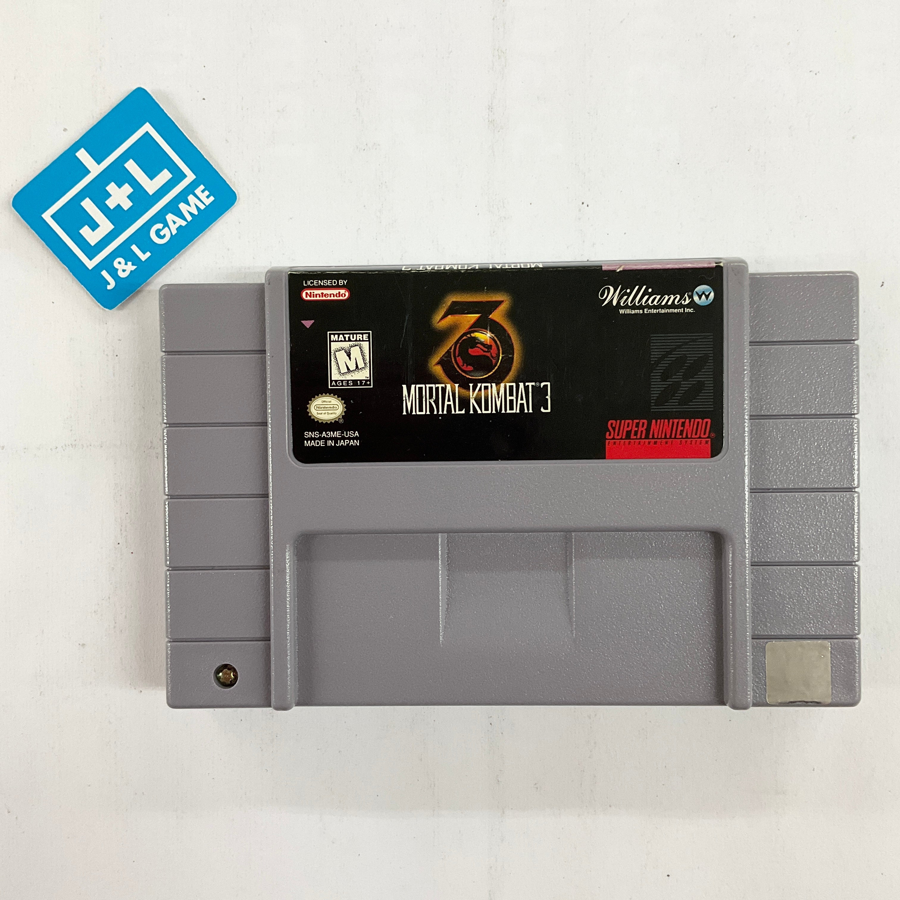 Mortal Kombat 3 - (SNES) Super Nintendo [Pre-Owned] Video Games Williams   