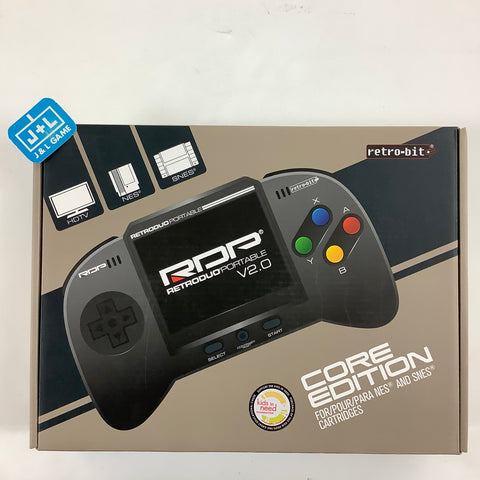 Retro-Bit RetroDuo Portable V2.0 Core Edition (Black) - (SNES) Super Nintendo & (NES) Nintendo Entertainment System CONSOLE Hyperkin   
