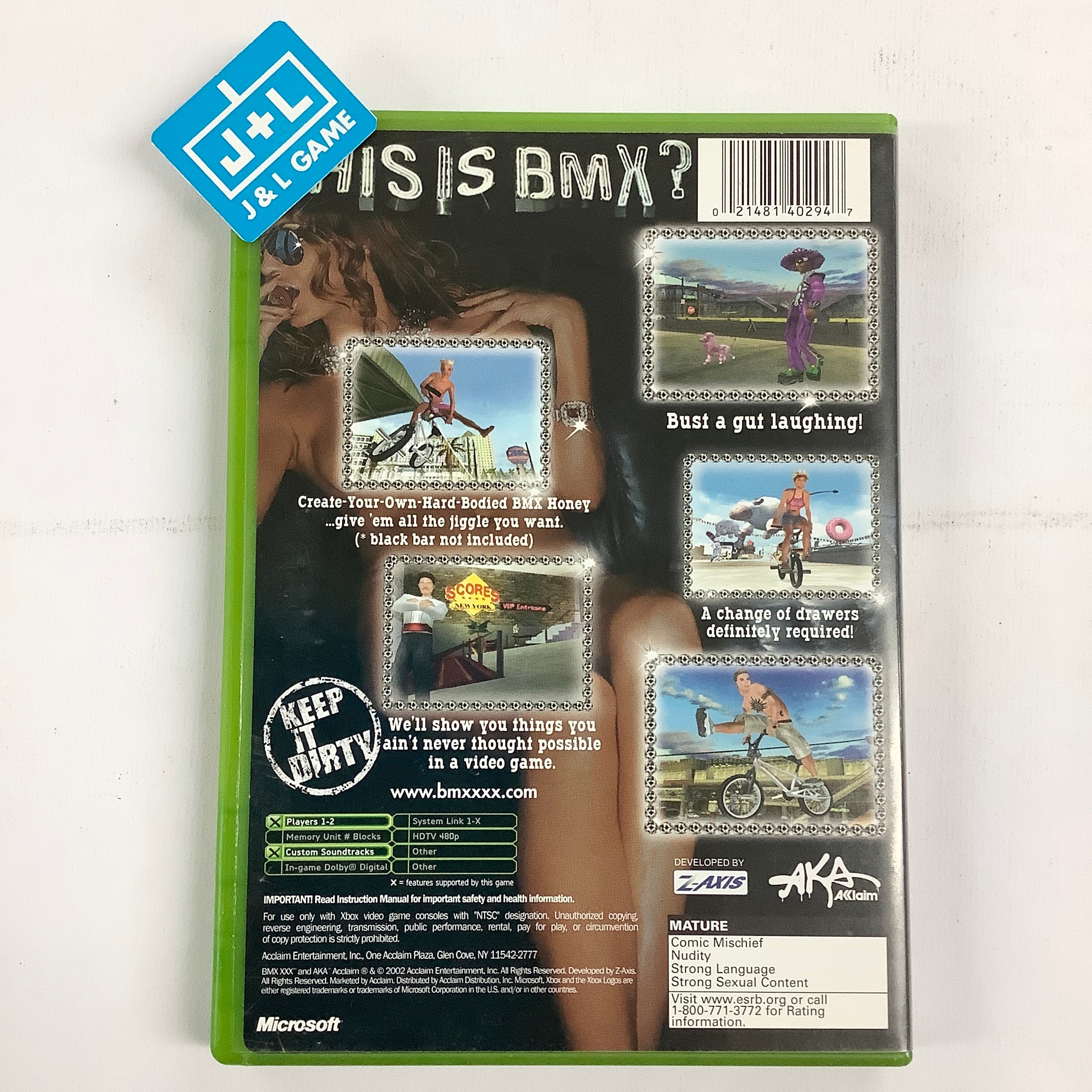 BMX XXX - (XB) Xbox [Pre-Owned] Video Games Acclaim   