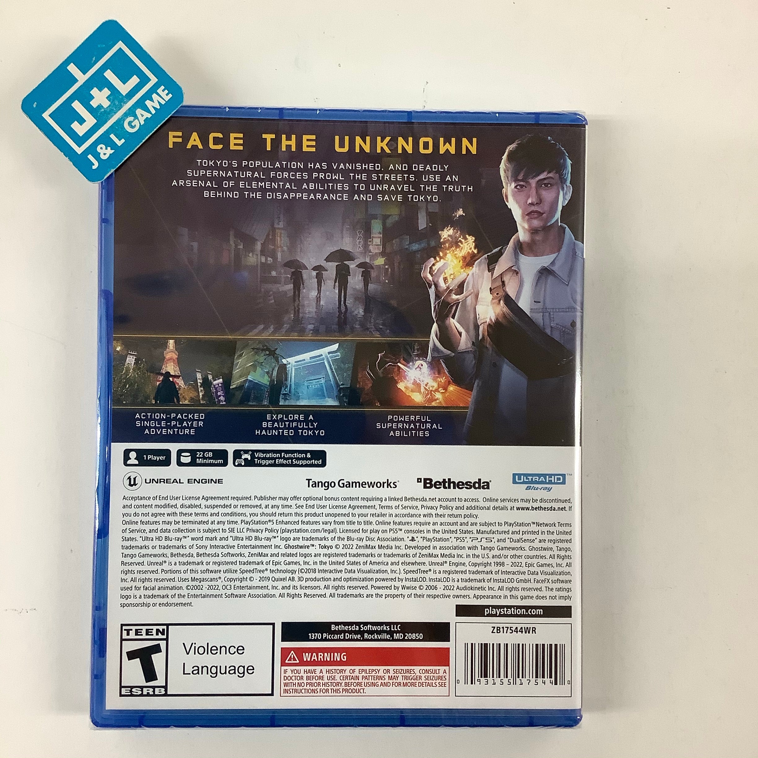 Ghostwire: Tokyo - (PS5) PlayStation 5 Video Games Bethesda   