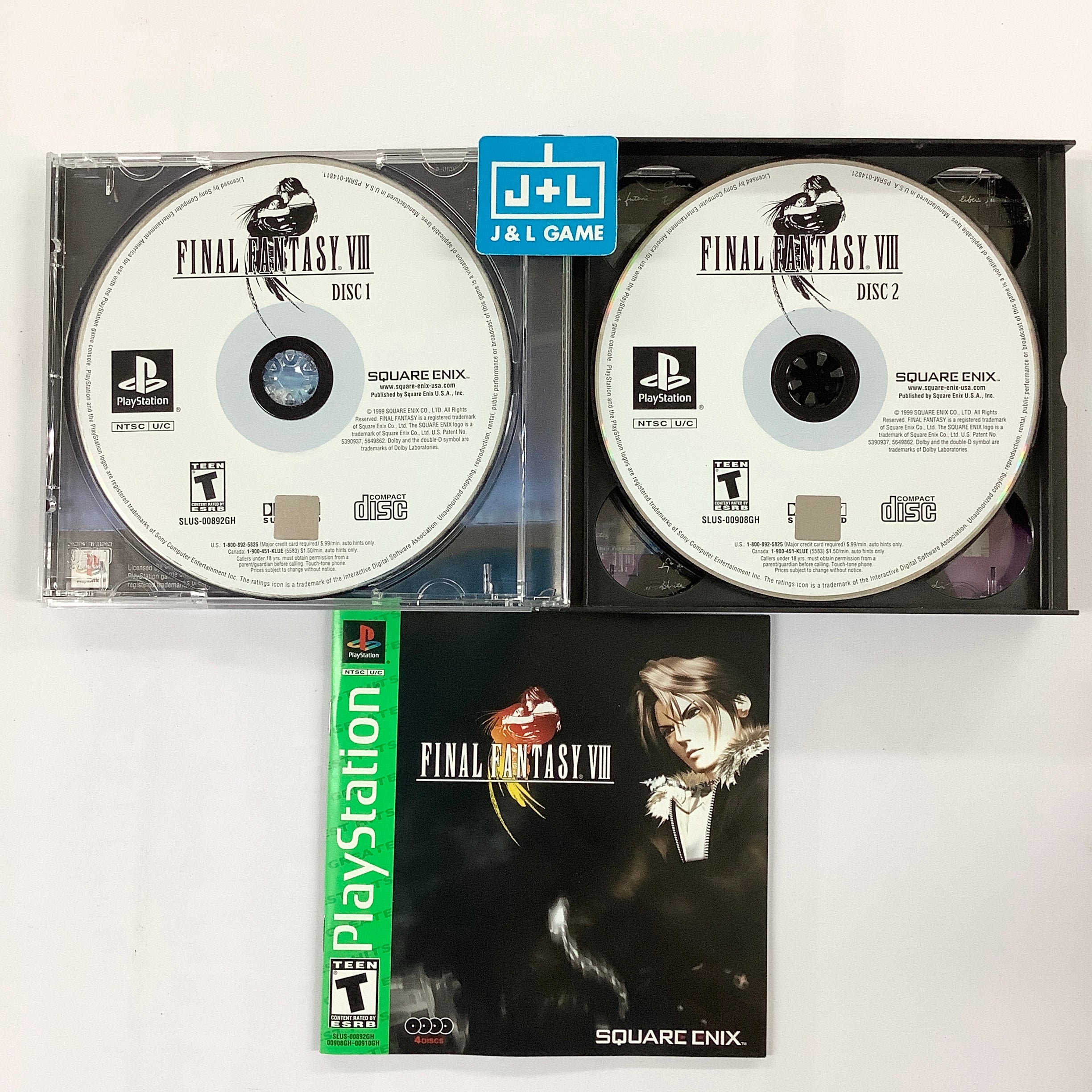 Final Fantasy VIII (Greatest Hits) - (PS1) PlayStation 1 [Pre-Owned] Video Games Square EA   