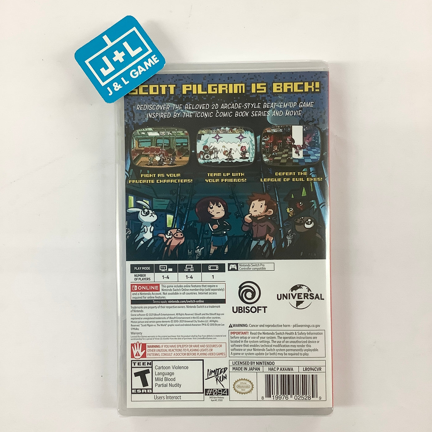 Scott Pilgrim vs The World: The Game Complete Edition (Alt. Cover) - (NSW) Nintendo Switch Video Games Limited Run Games   