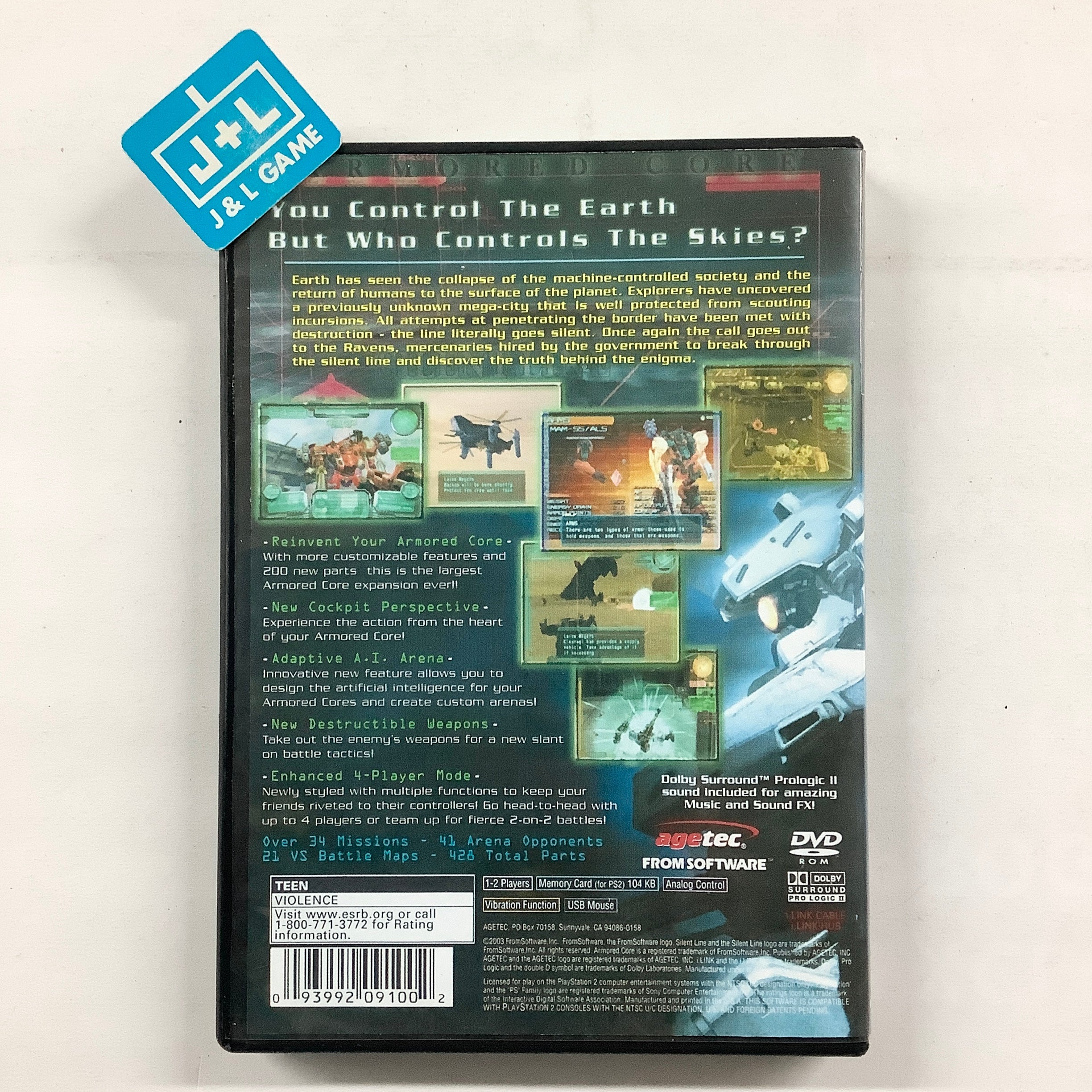 Silent Line: Armored Core - (PS2) PlayStation 2 [Pre-Owned] Video Games From Software   