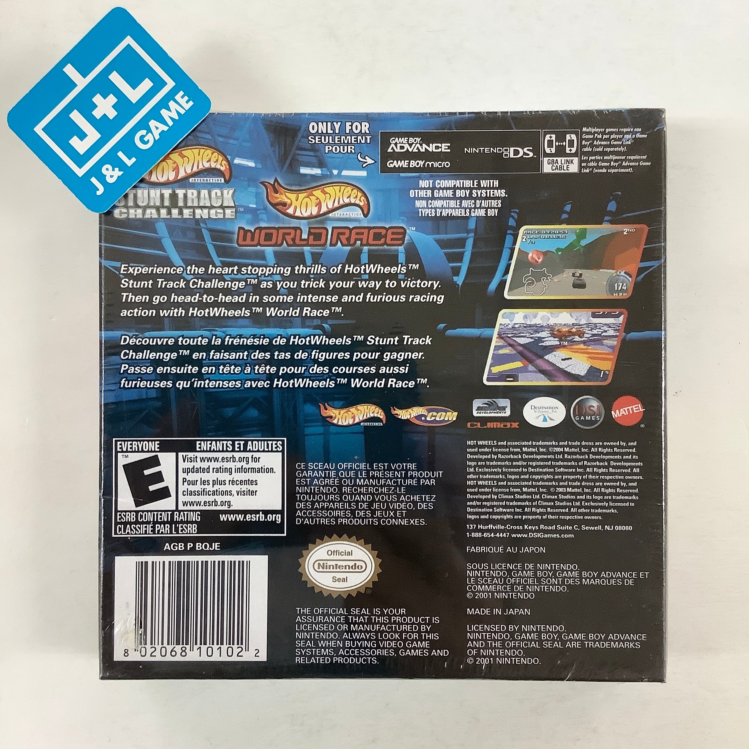 Hot Wheels: Stunt Track Challenge / Hot Wheels: World Race - (GBA) Game Boy Advance Video Games Destination Software   