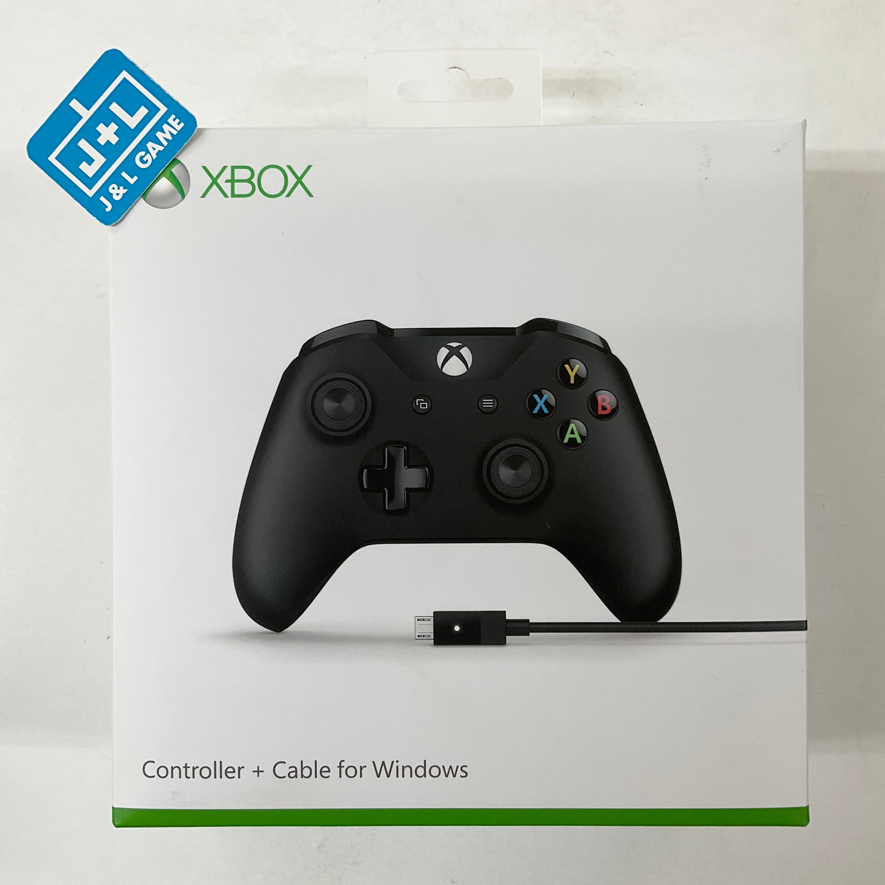 Microsoft Xbox One Controller + Cable for Windows (Black) - (XB1) Xbox One Accessories Microsoft   