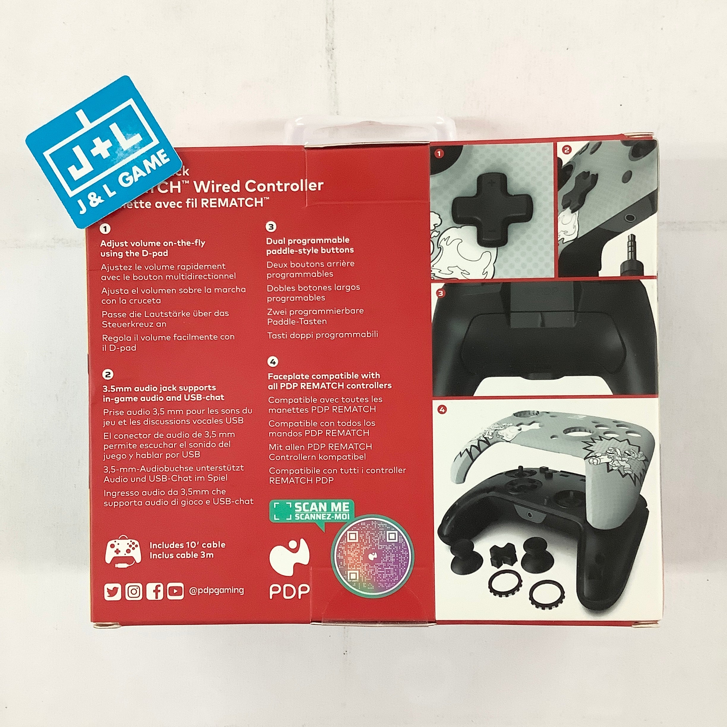PDP REMATCH Wired Controller (Comic Attack) - (NSW) Nintendo Switch Accessories PDP   