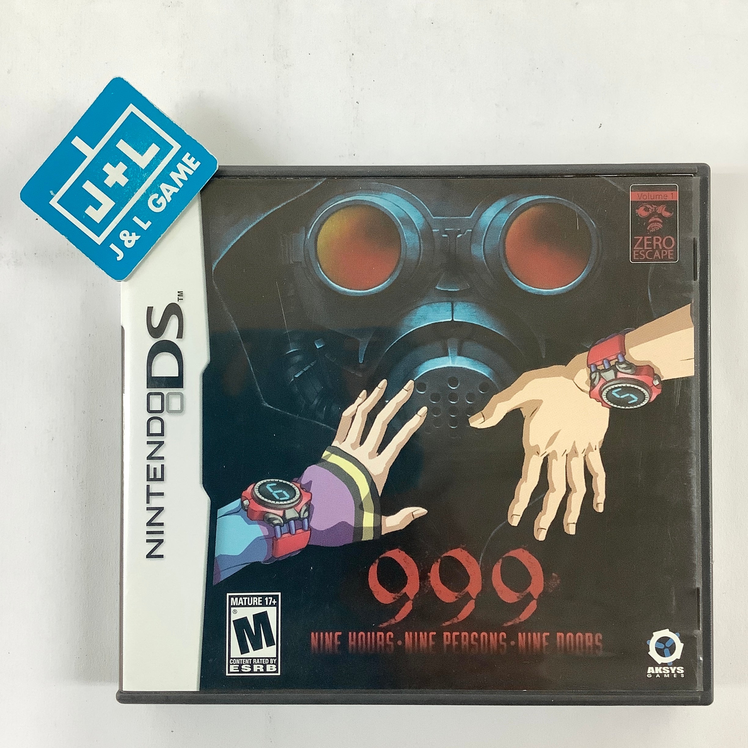 Zero Escape: Nine Hours, Nine Persons, Nine Doors - (NDS) Nintendo DS [Pre-Owned] Video Games Aksys Games   