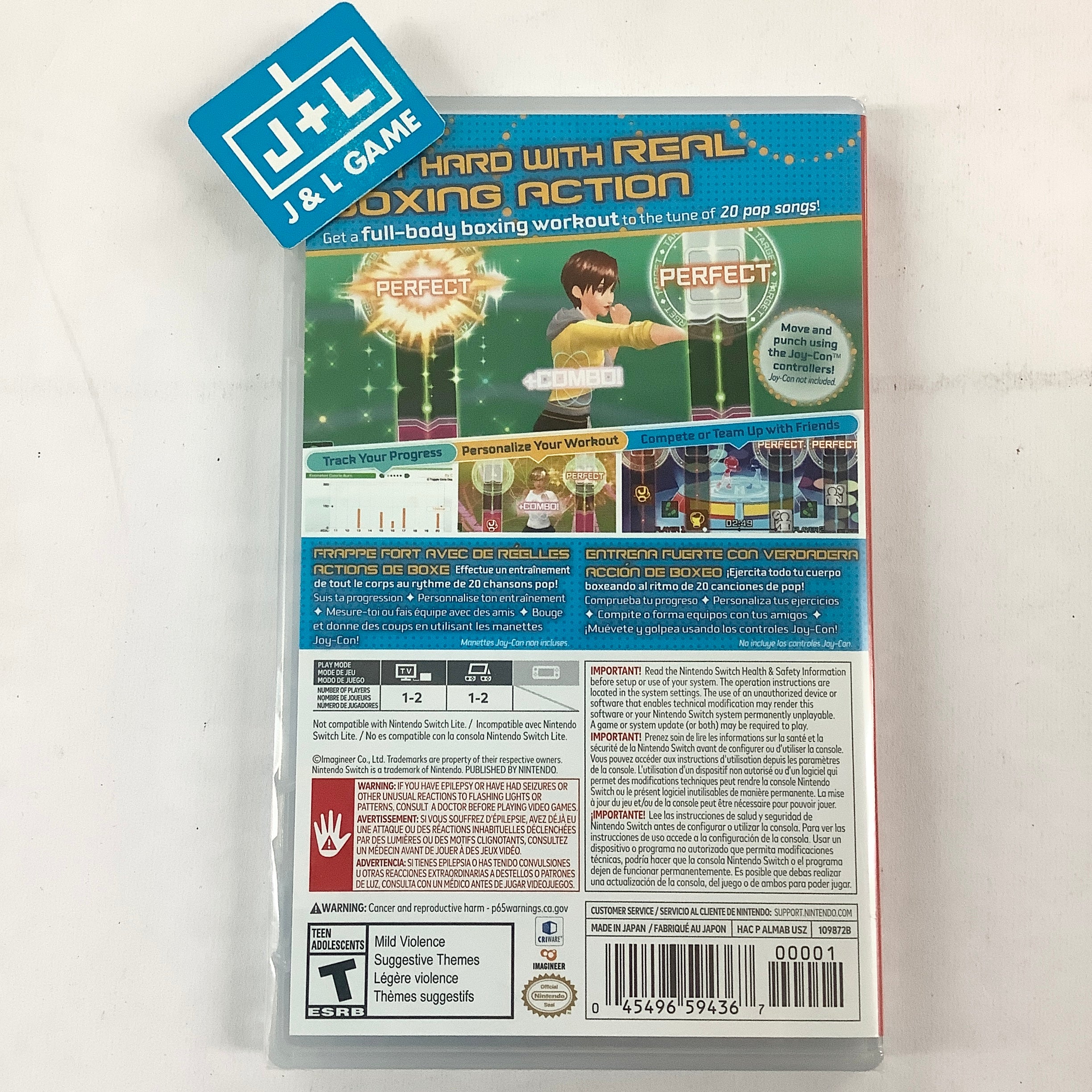 Fitness Boxing - (NSW) Nintendo Switch Video Games Imagineer Co. Ltd.   