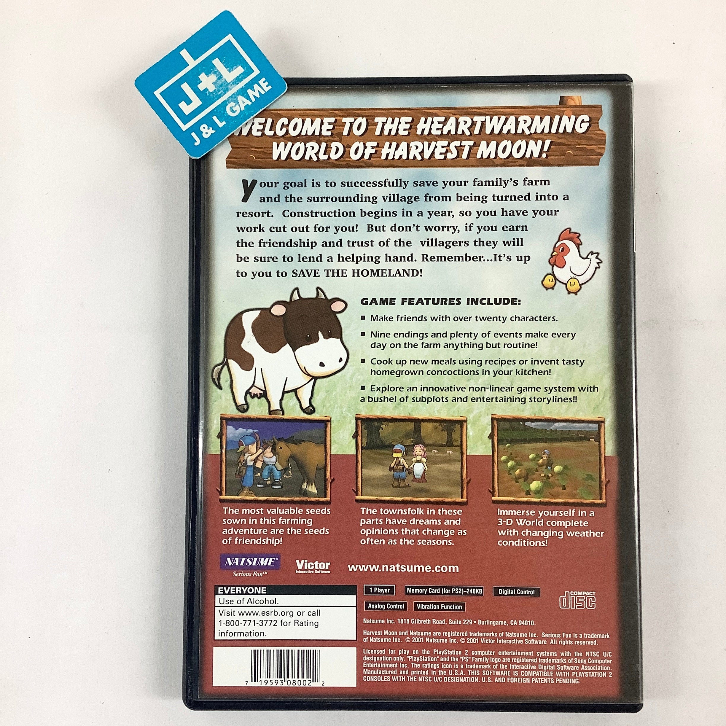 Harvest Moon: Save the Homeland - (PS2) Playstation 2 [Pre-Owned] Video Games Natsume   