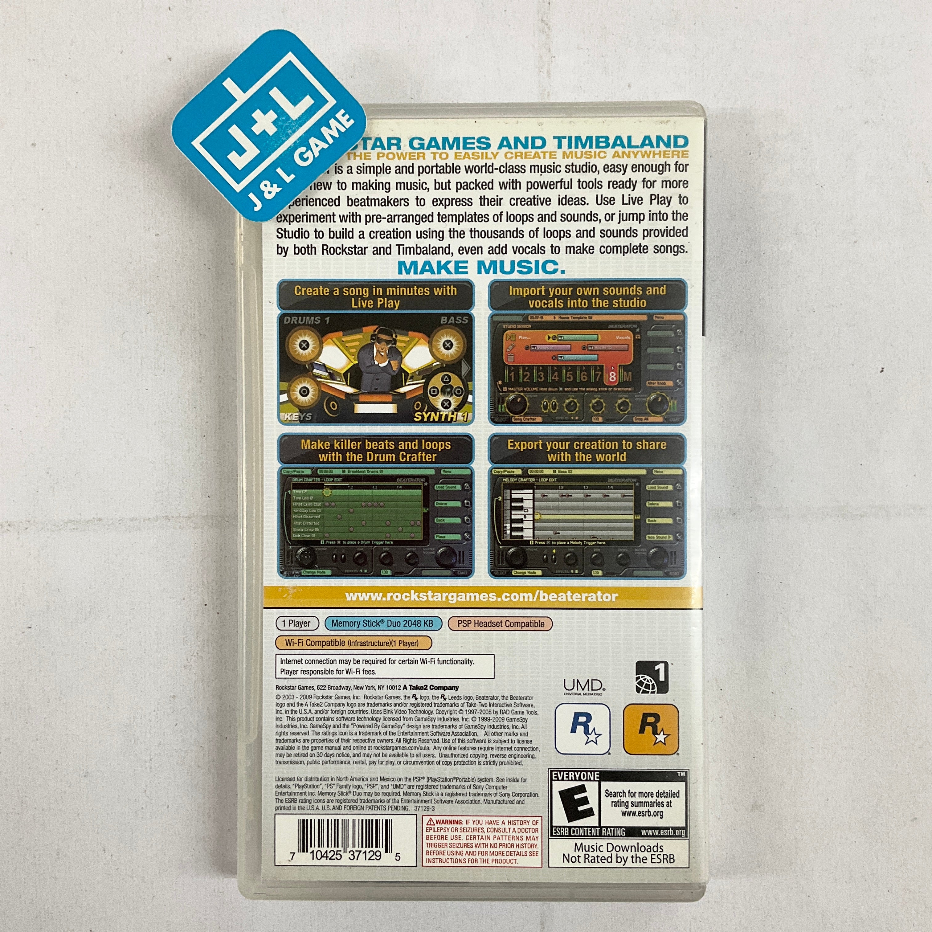 Beaterator - Sony PSP [Pre-Owned] Video Games Rockstar Games   